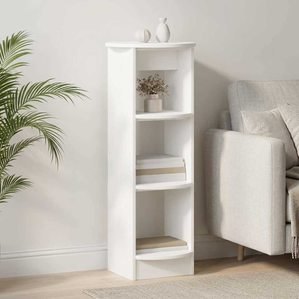 Side Cabinet White 40 x 40 x 100 cm Engineered Wood