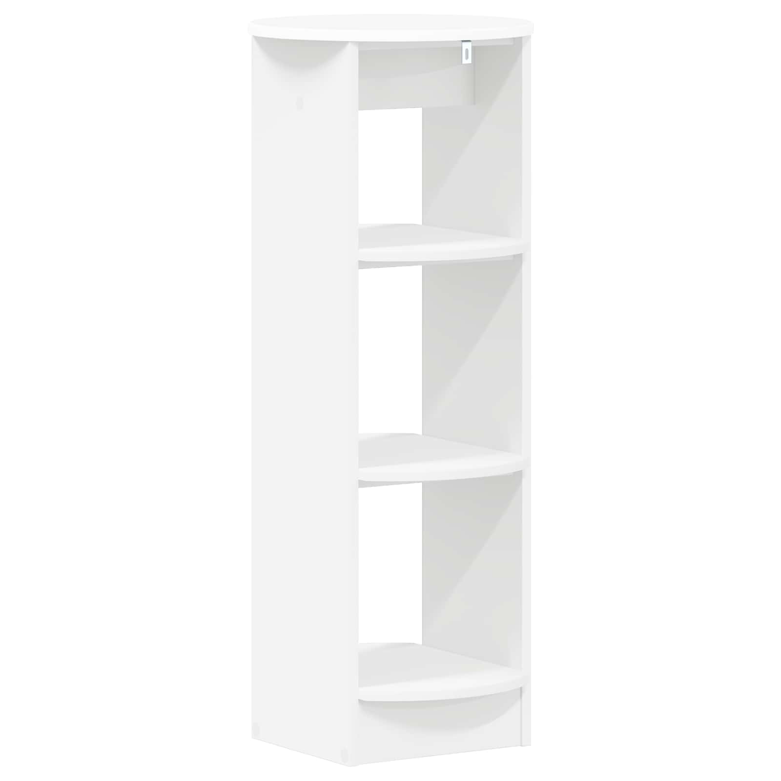 Side Cabinet White 40 x 40 x 100 cm Engineered Wood