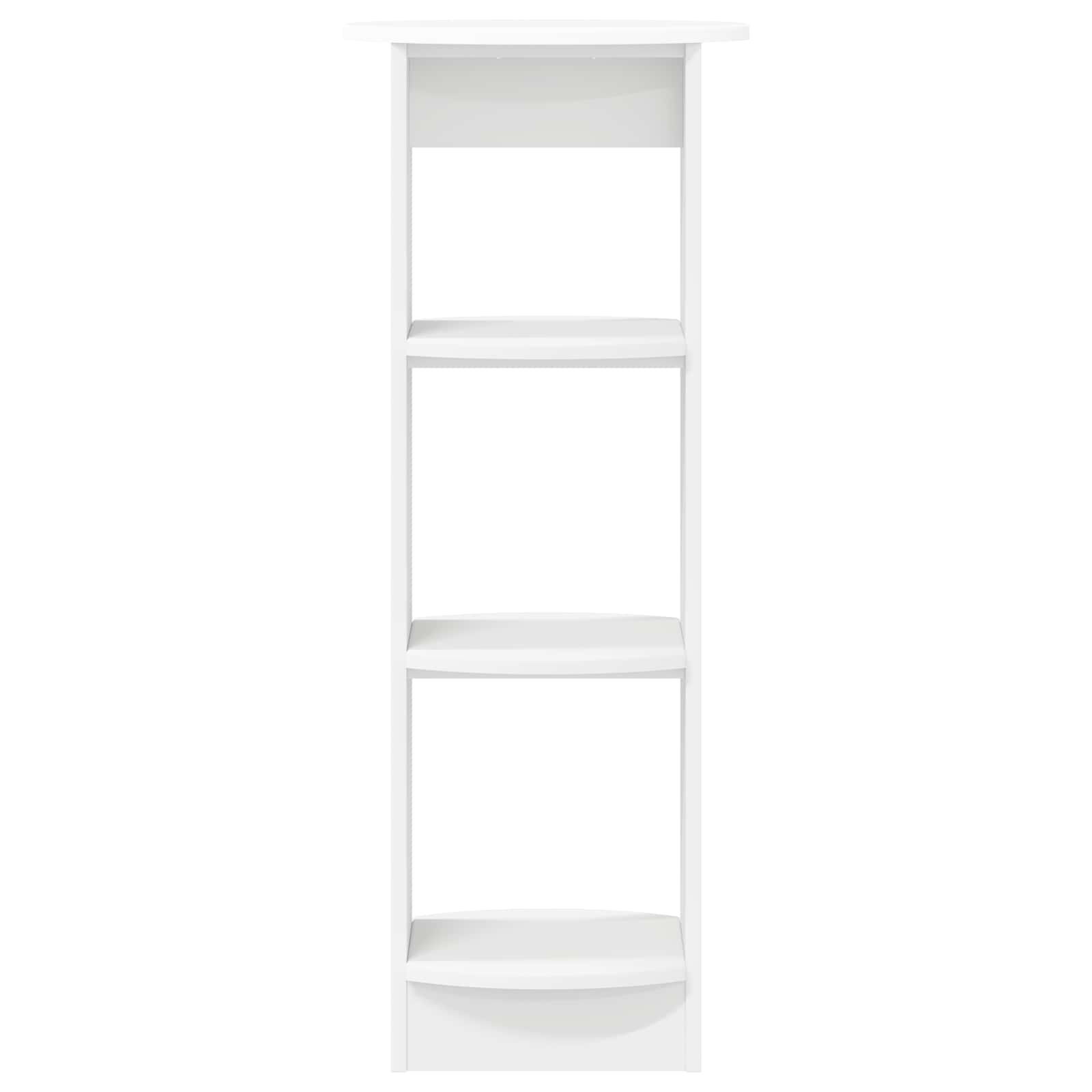 Side Cabinet White 40 x 40 x 100 cm Engineered Wood