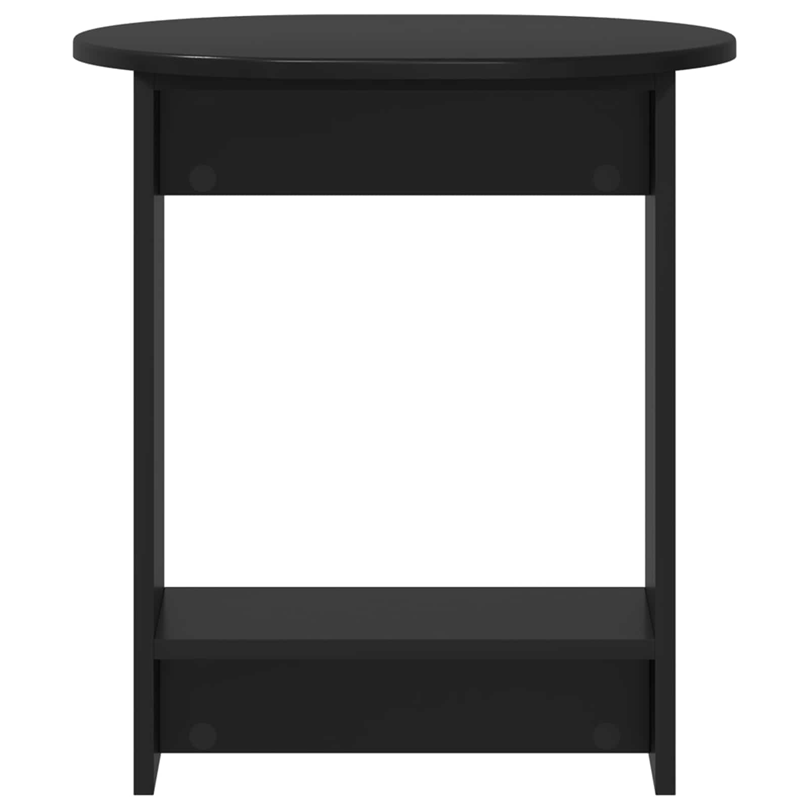 Šoninis stalas Juoda 50 x 39,5 x 55 cm Apdirbta mediena