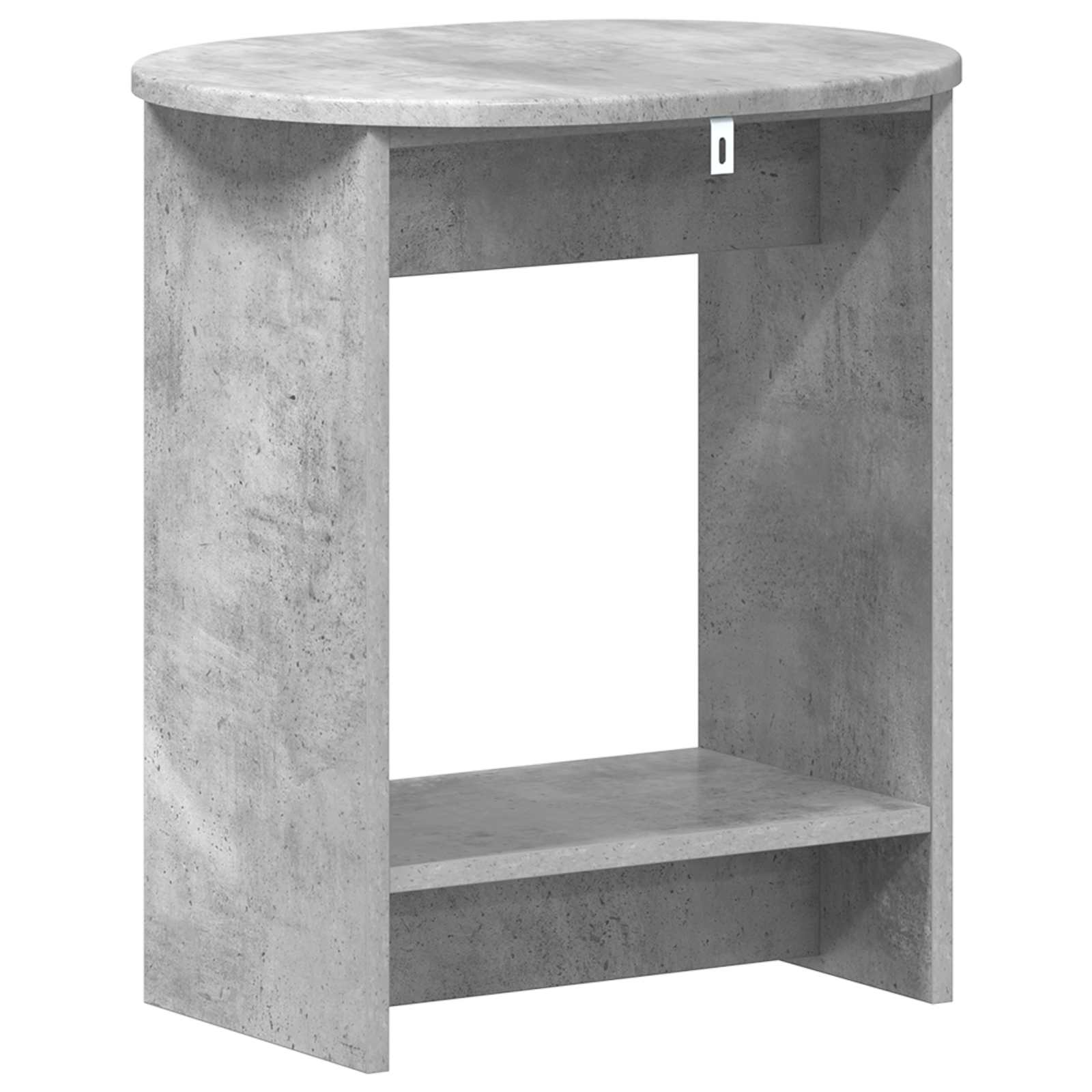 Šoninis stalas Betono pilka 50 x 39,5 x 55 cm Apdirbta mediena