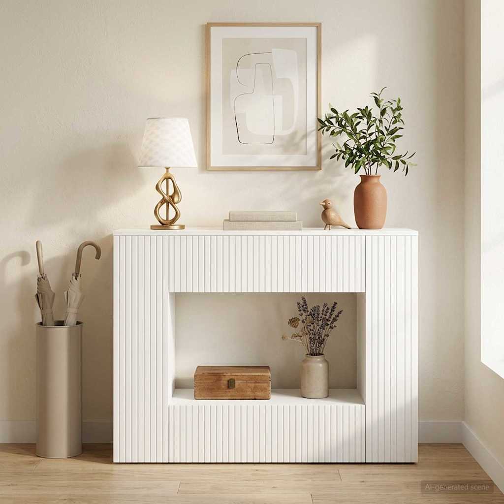 Konsolinis stalas Baltas 101 x 29 x 74 cm Dirbtinė mediena