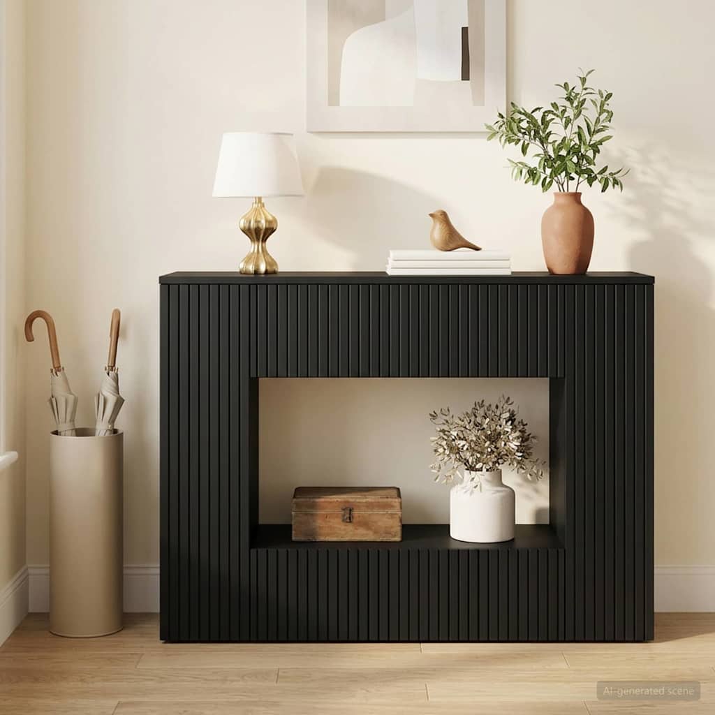 Konsoles galds Melns 101 x 29 x 74 cm Inženierijas koksne