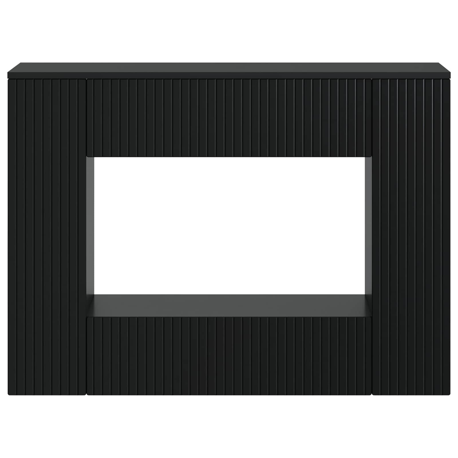 Konsoles galds Melns 101 x 29 x 74 cm Inženierijas koksne