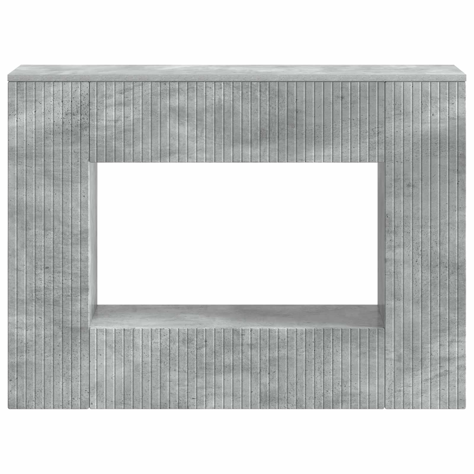 Konsolinis stalas Dryžuotas Betono Pilka 101 x 29 x 74 cm