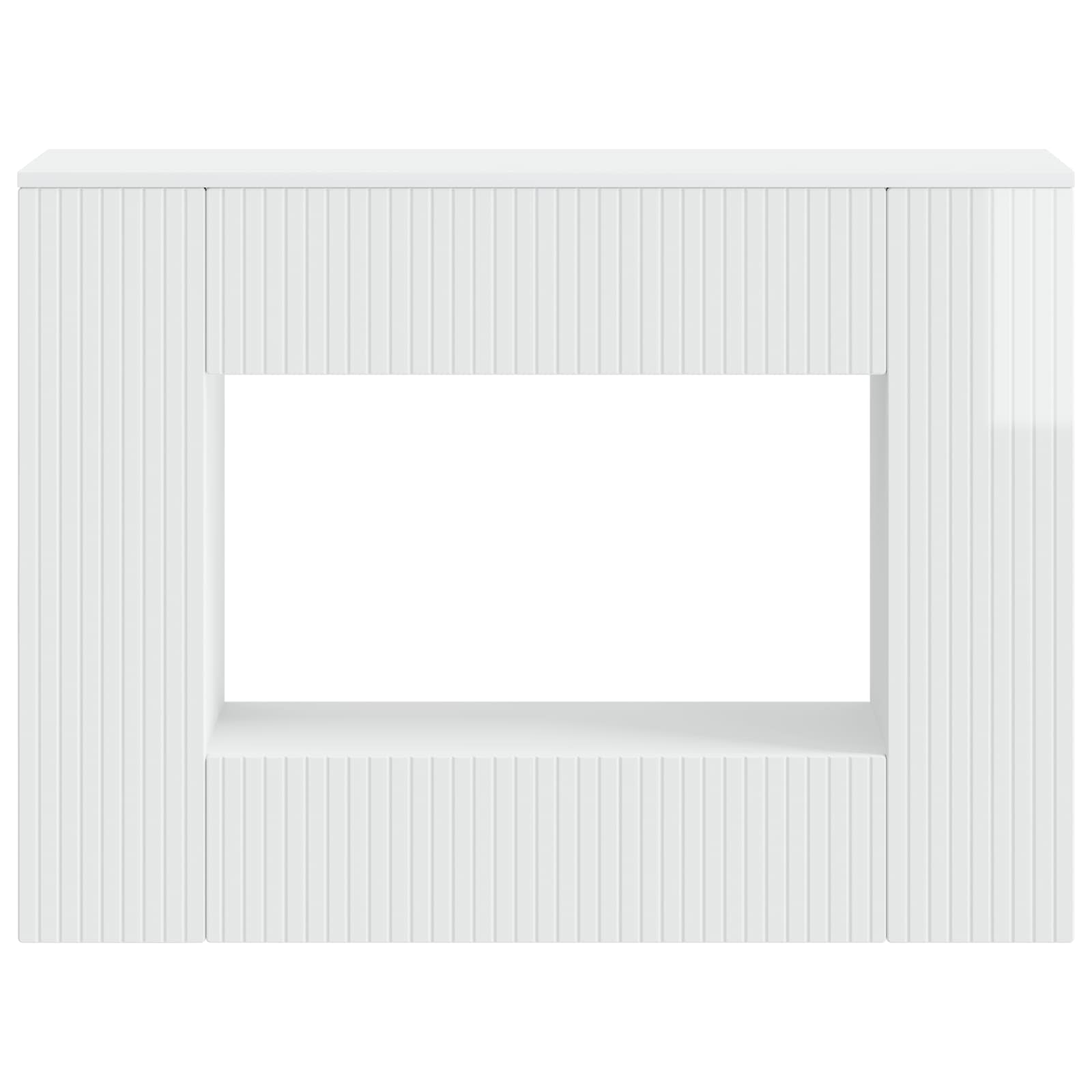 Konsolinis stalas Aukšto Blizgesio Baltas 101 x 29 x 74 cm