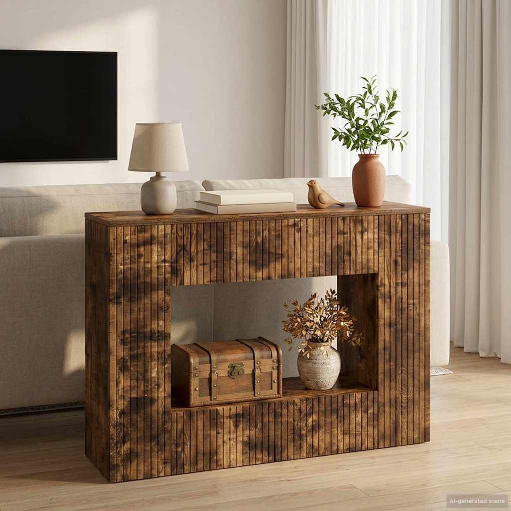 Konsolinis stalas Dryžuotas Rūkytas Ąžuolas 101 x 29 x 74 cm