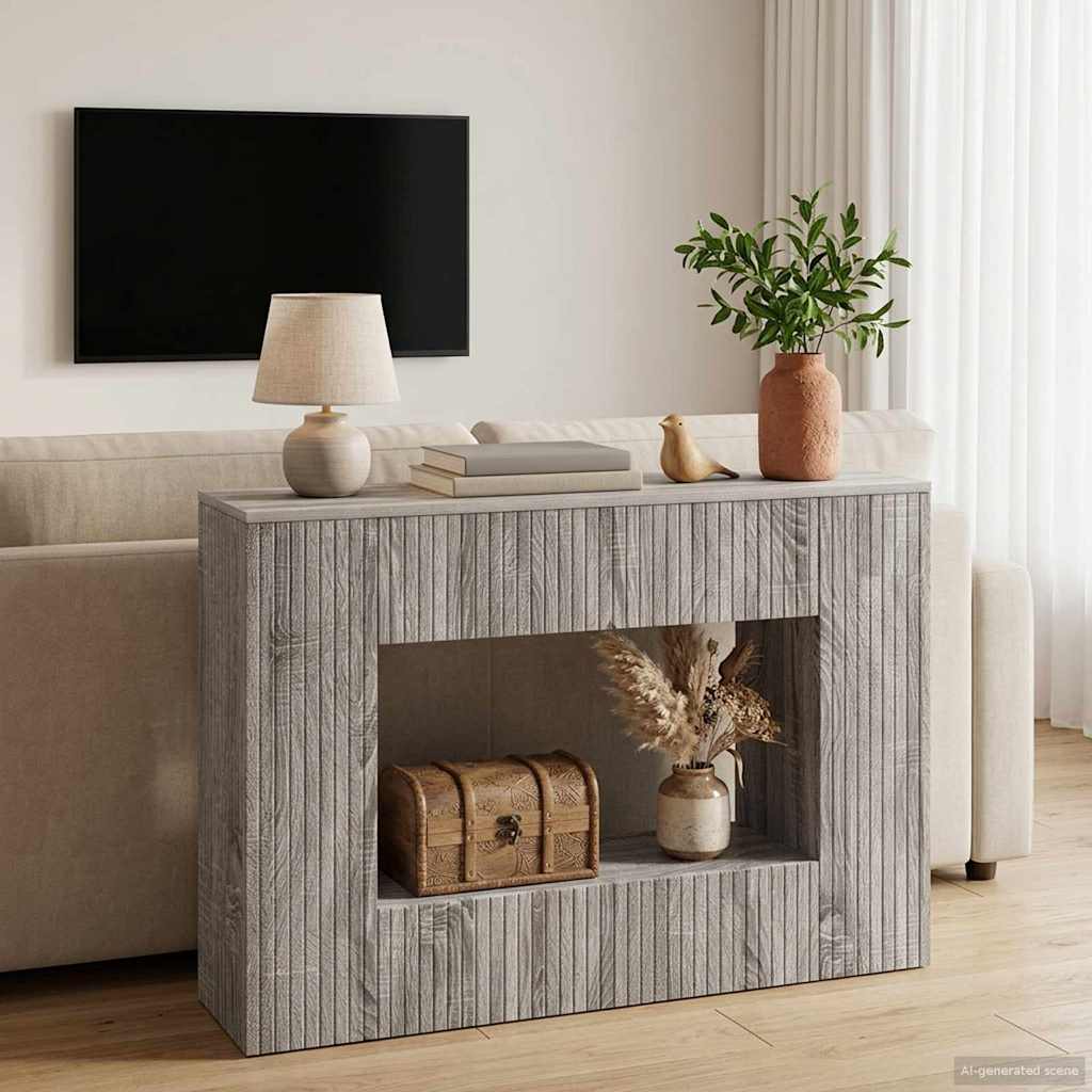 Konsolinis stalas Dryžuotas Pilka Sonoma 101 x 29 x 74 cm