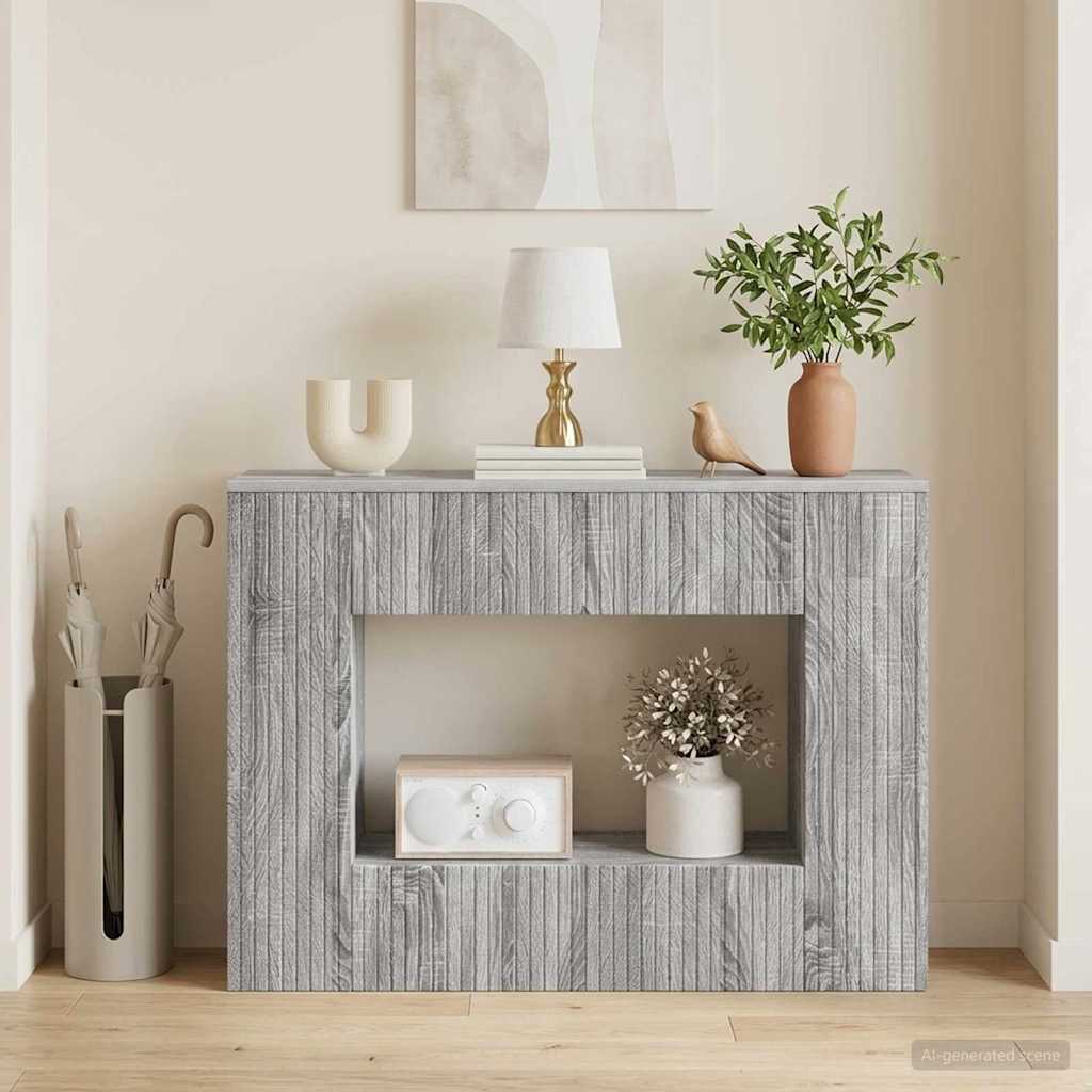 Konsolinis stalas Dryžuotas Pilka Sonoma 101 x 29 x 74 cm