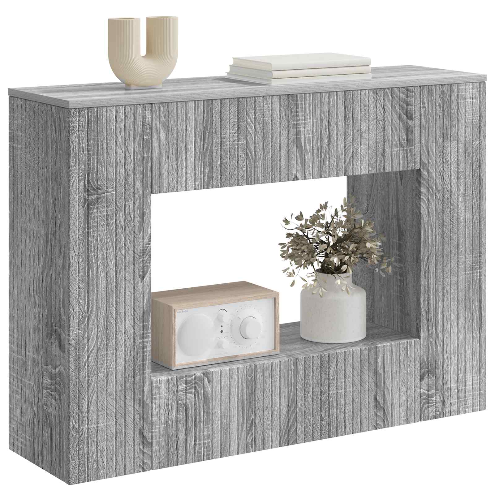 Konsolinis stalas Dryžuotas Pilka Sonoma 101 x 29 x 74 cm