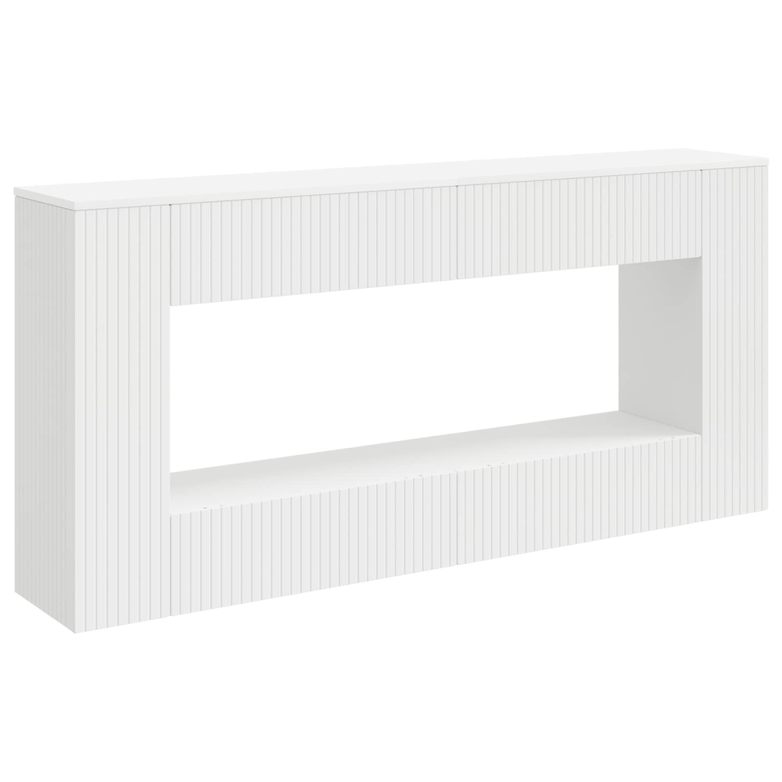 Konsolinis stalas Baltas 155 x 29 x 74 cm Dirbtinė mediena