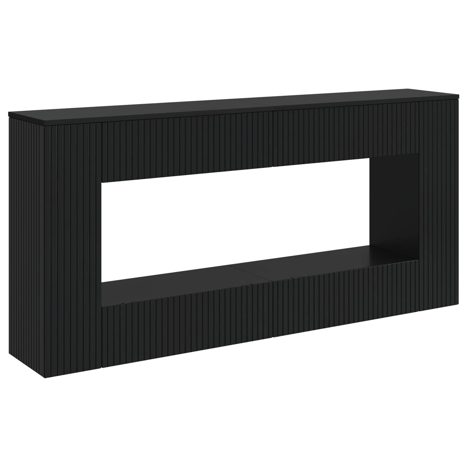 Konsoles galds Melns 155 x 29 x 74 cm Inženierijas koksne