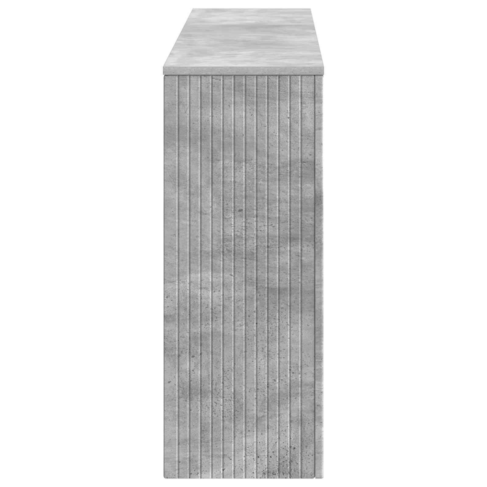 Konsoles galds Svītrains Betona pelēks 155 x 29 x 74 cm