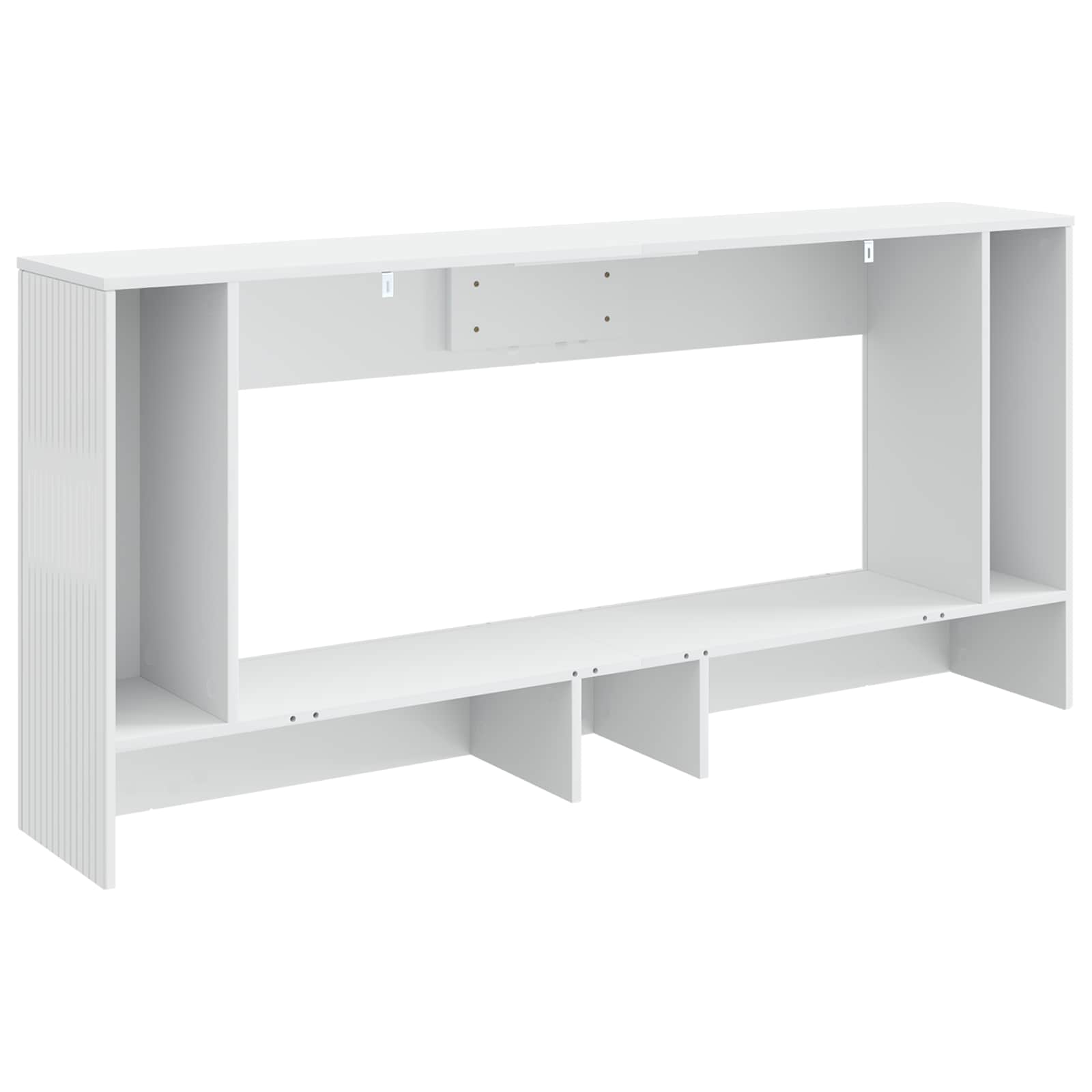Konsolinis stalas Aukšto Blizgesio Baltas 155 x 29 x 74 cm