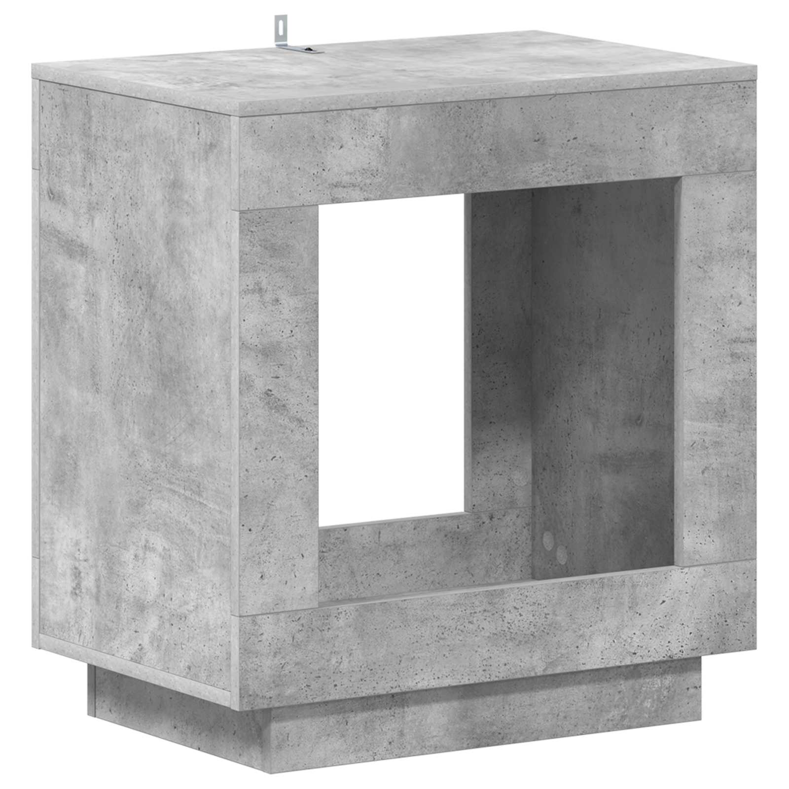 Sānu galdiņš Betonpelēks 60 x 40 x 65 cm Inženierijas koks