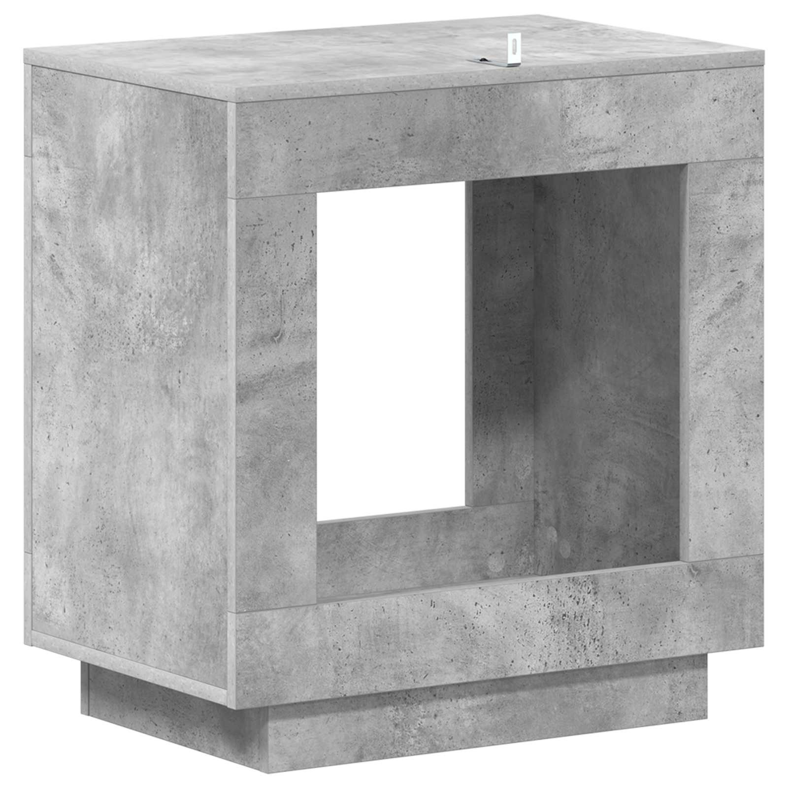 Sānu galdiņš Betonpelēks 60 x 40 x 65 cm Inženierijas koks