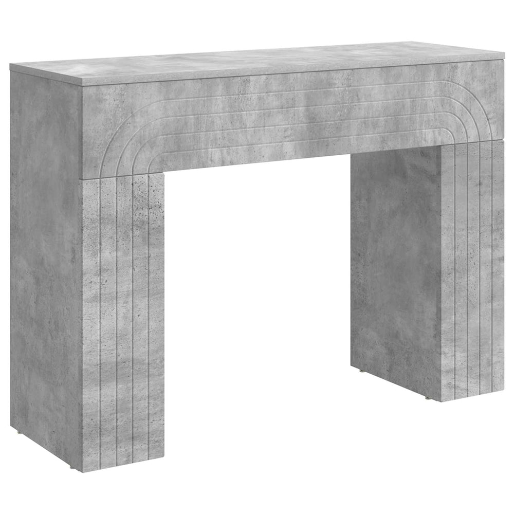 Kavos staliukas Betono pilka 102 x 35 x 75 cm Apdirbta mediena
