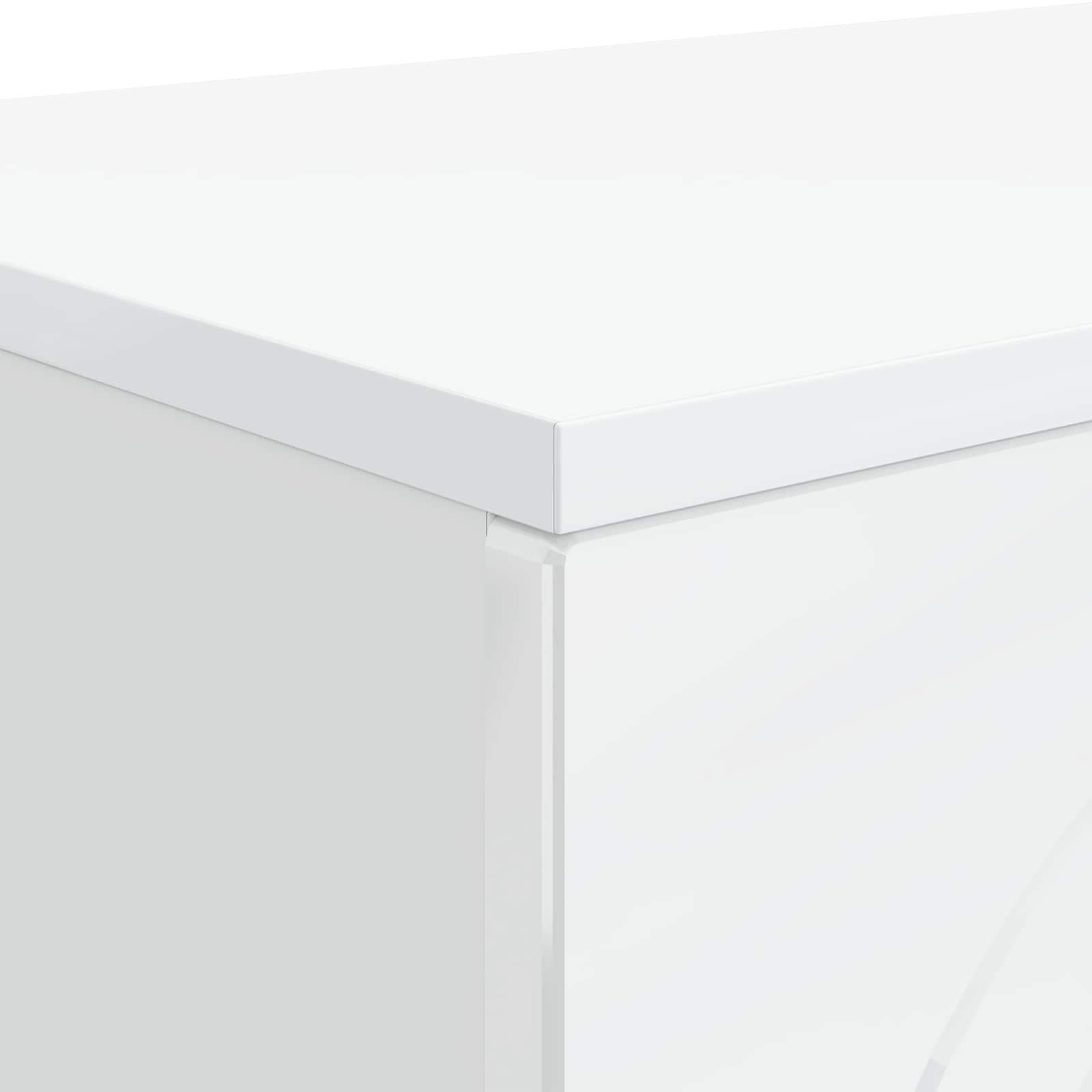 Kavos staliukas Itin blizgi balta 102 x 35 x 75 cm