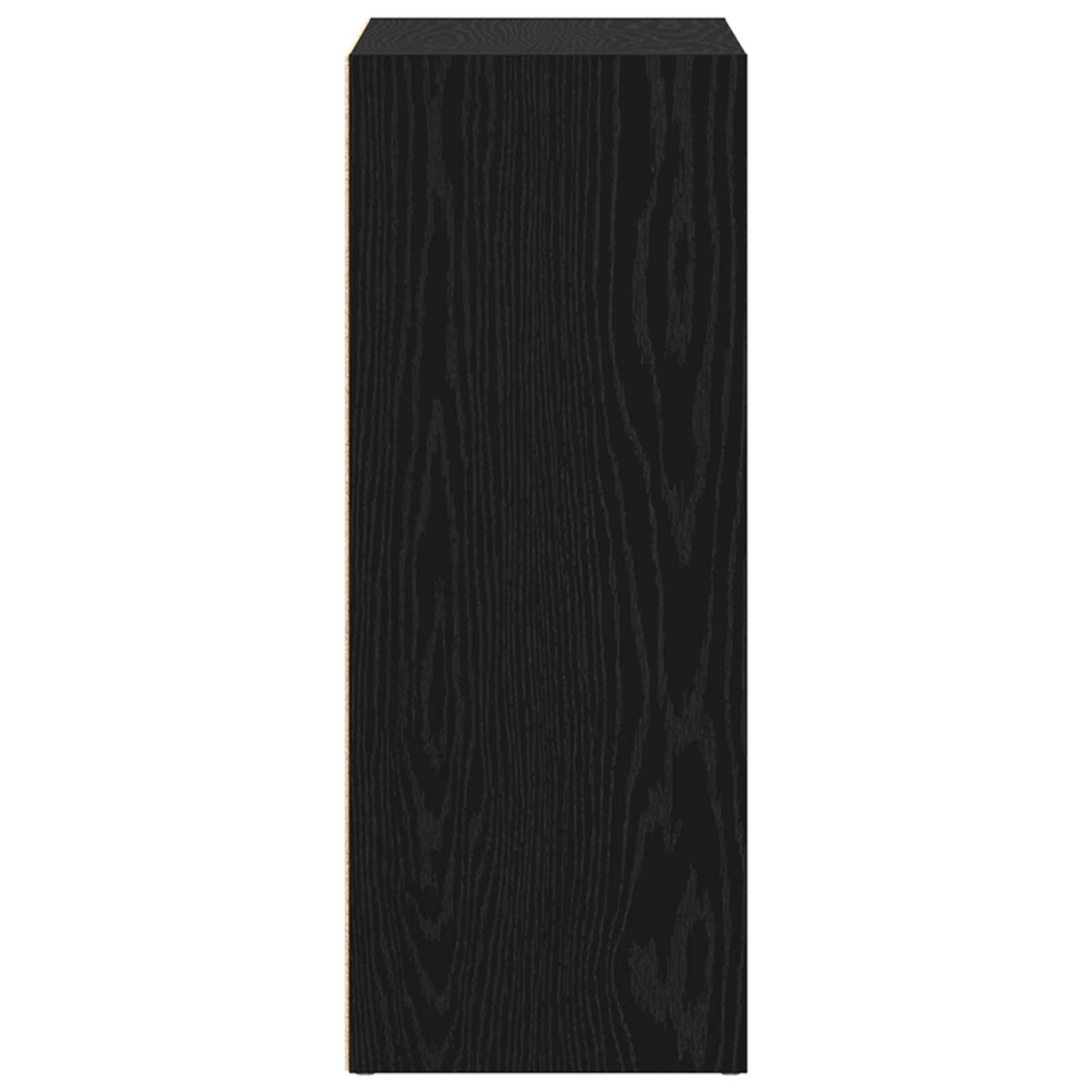 Grāmatu plaukts Melnā ozola krāsā 60 x 30 x 76.5 cm Konstruētā koksne
