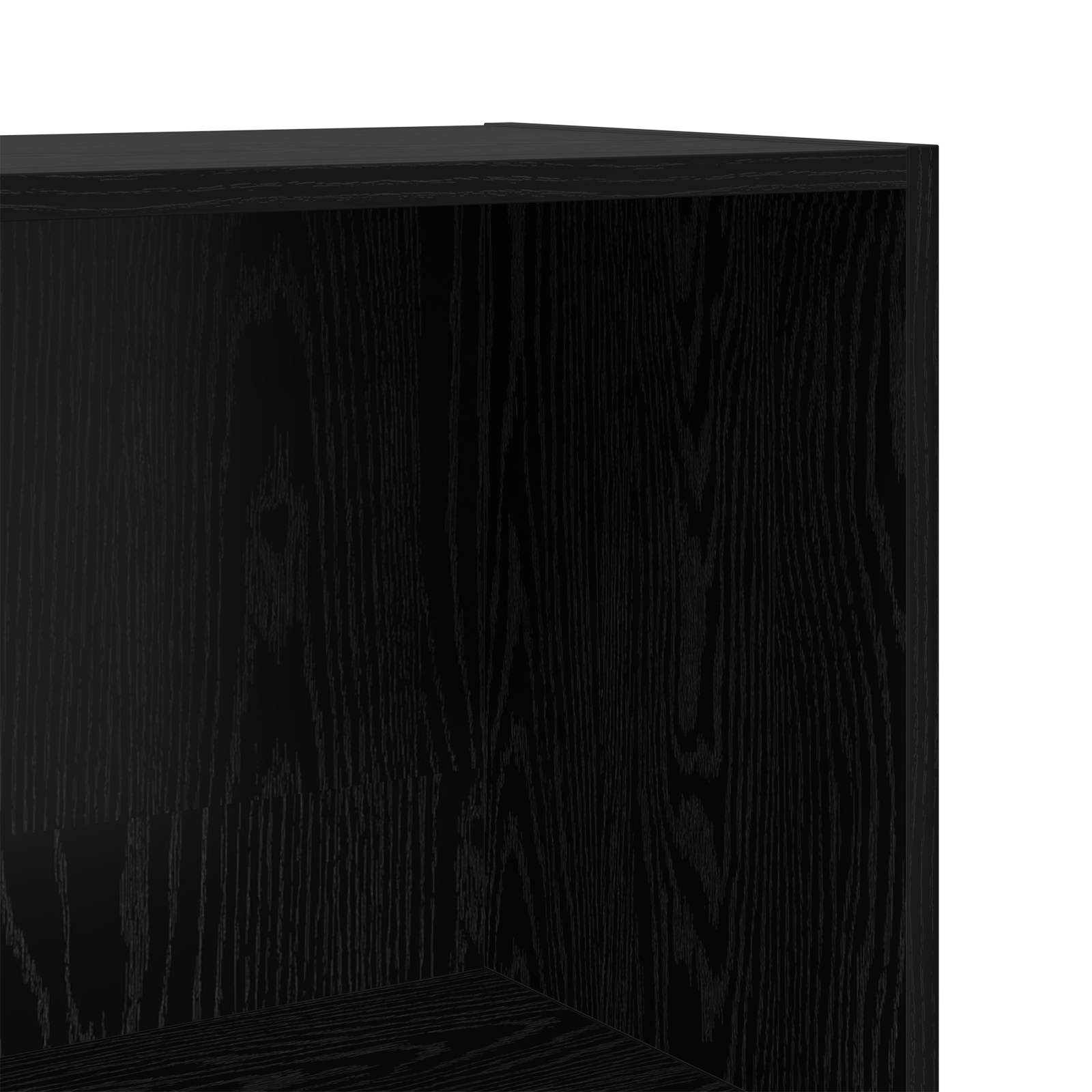 Bookcase Black Oak 60 x 30 x 76.5 cm Engineered Wood
