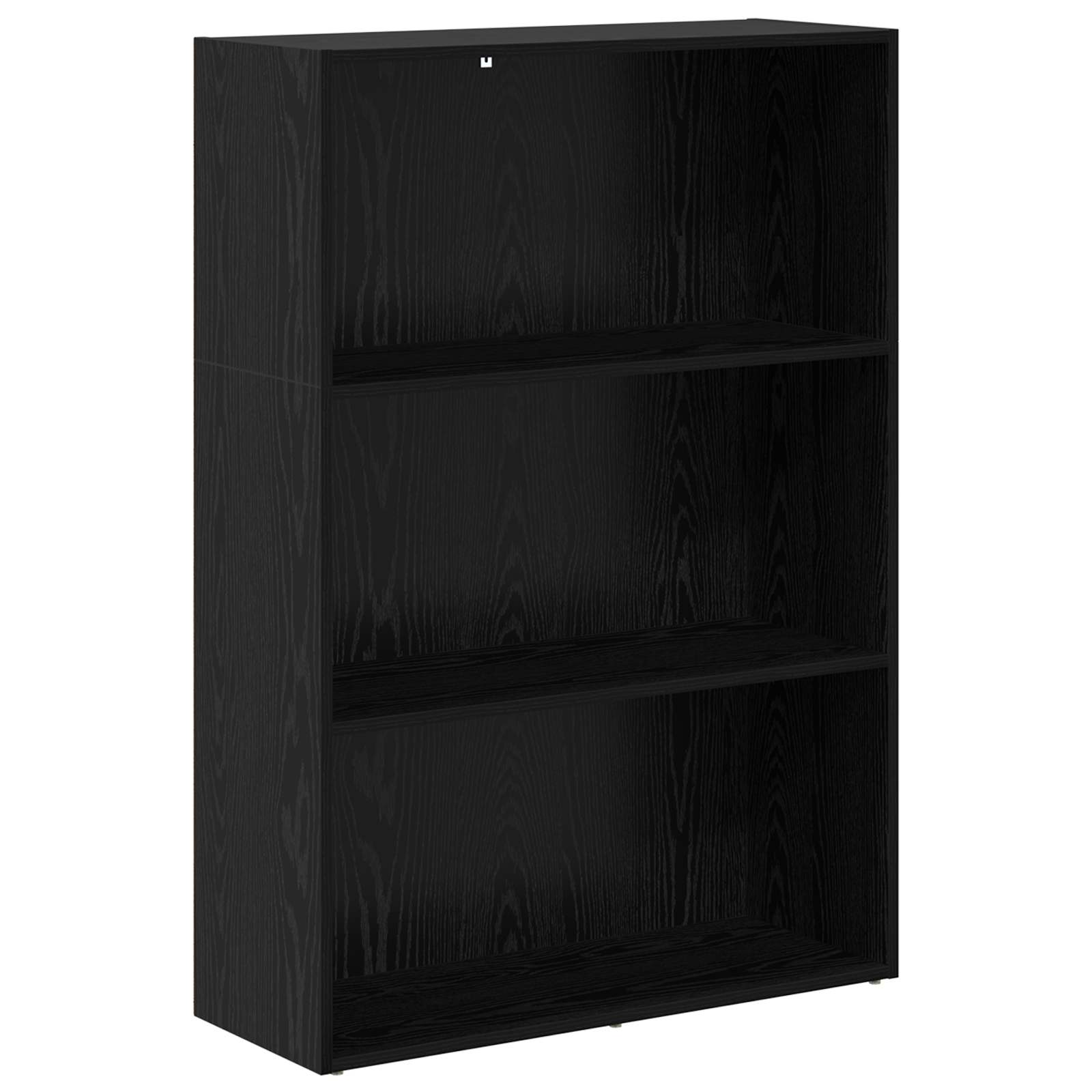 Bookcase Black Oak 60 x 30 x 76.5 cm Engineered Wood