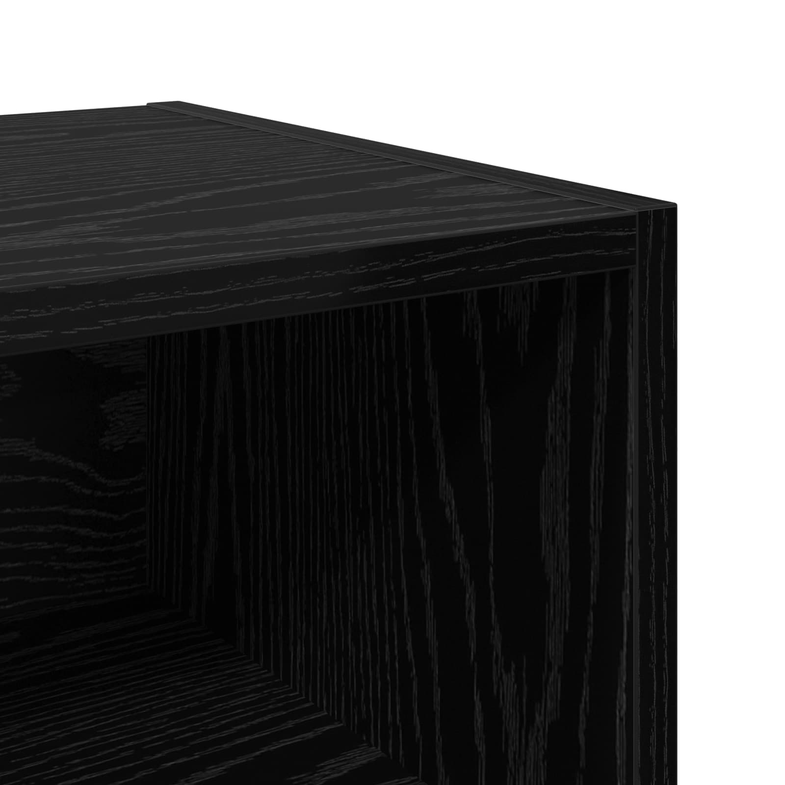 Bedside cabinet 2 pcs Black oak 40 x 30 x 50 cm