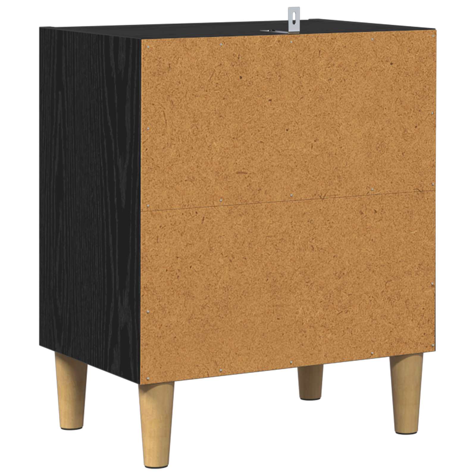 Bedside cabinet 2 pcs Black oak 40 x 30 x 50 cm