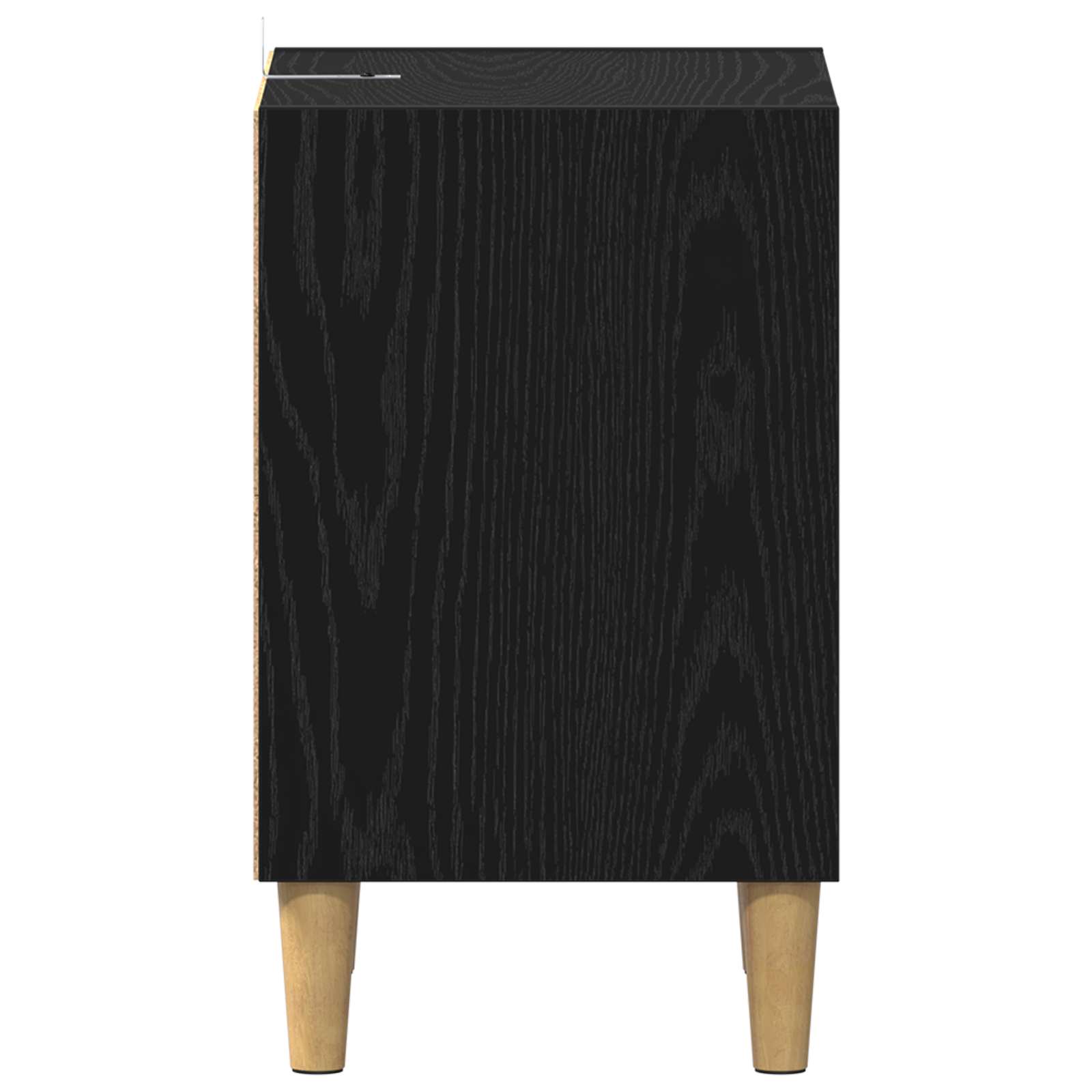 Bedside cabinet 2 pcs Black oak 40 x 30 x 50 cm