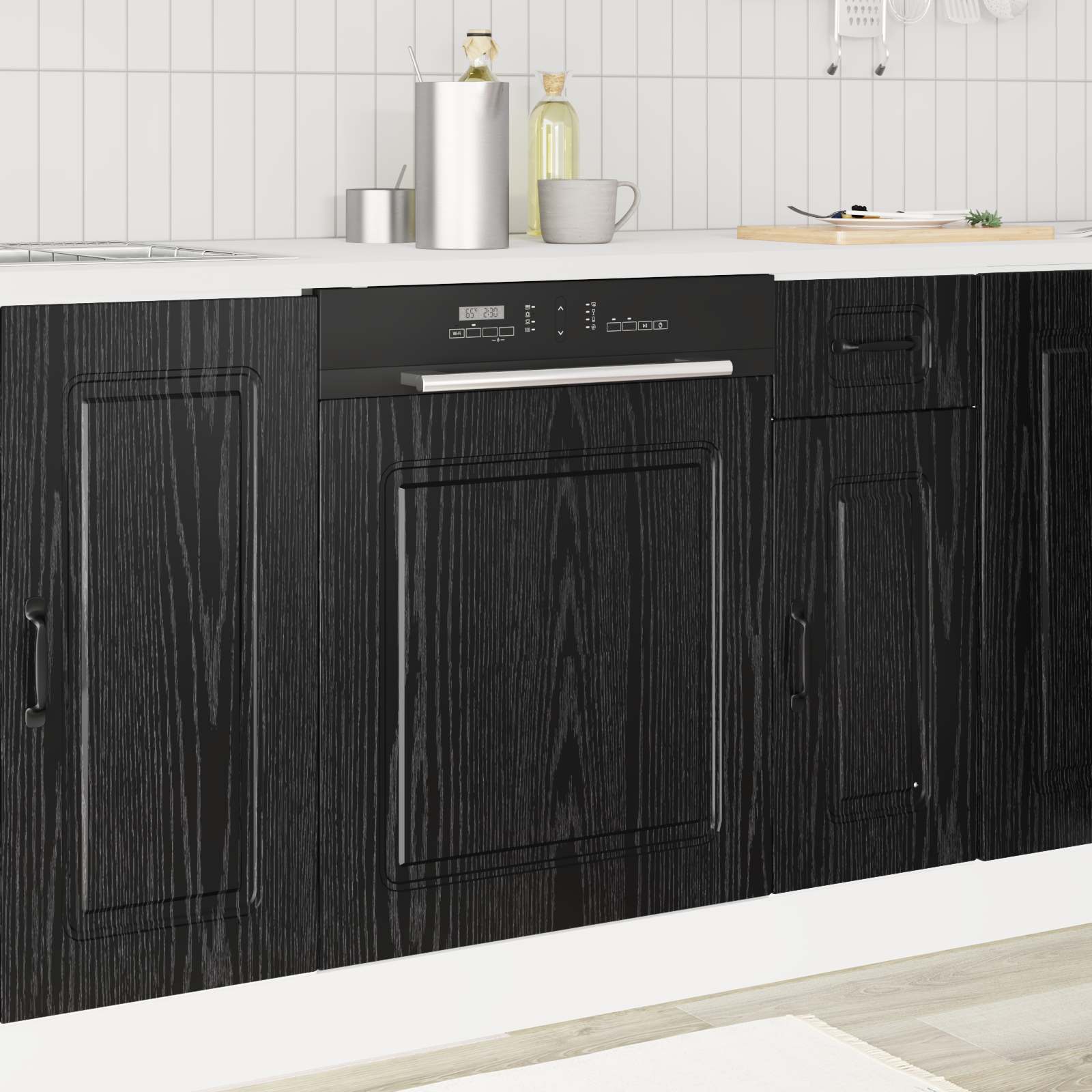 Virtuves skapis Kalmar Melns ozols 60 x 1,5 x 67 cm