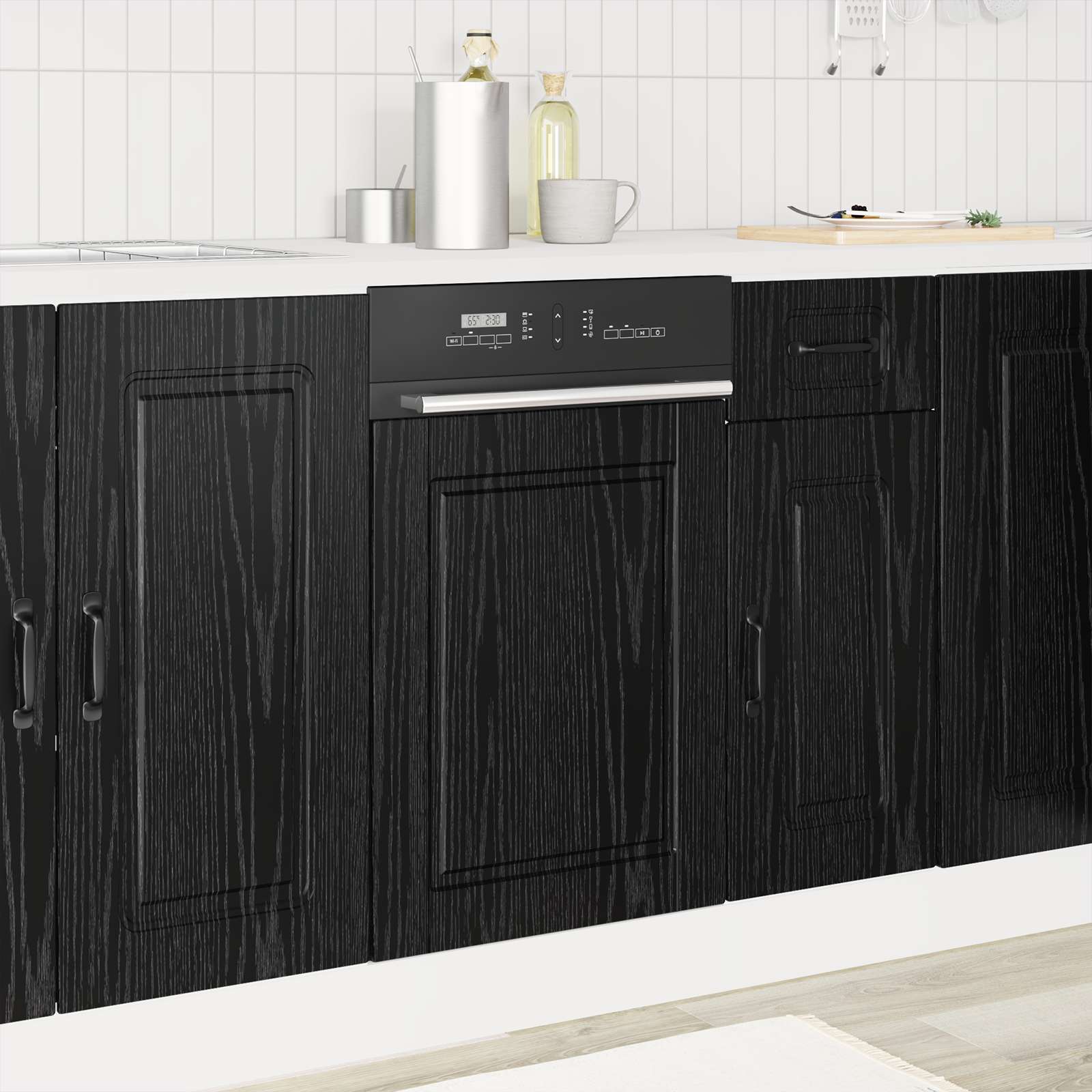 Virtuves skapis Melns ozols 45 x 1,5 x 67 cm