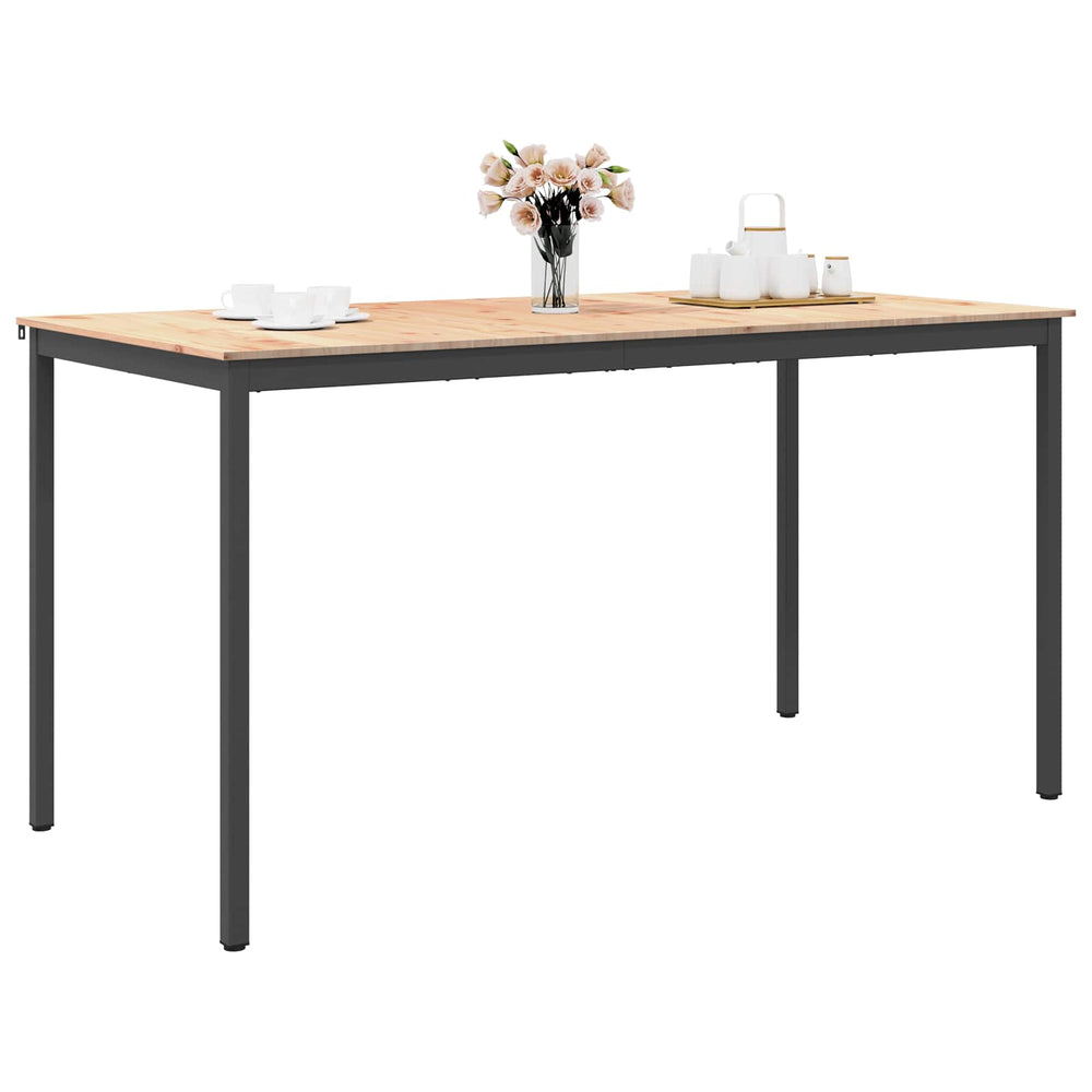 Bar Table Natural 110 x 55 x 105 cm Solid Pine Wood
