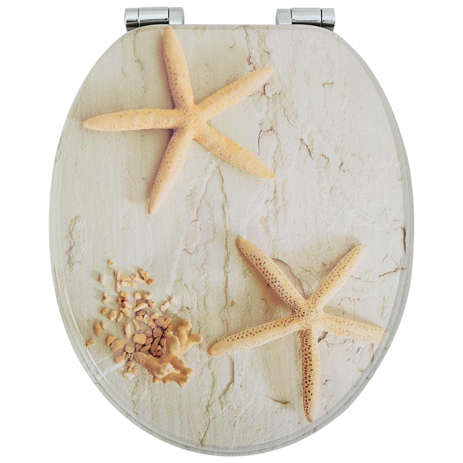 Minkštai užsidarantis tualeto dangtis 2 pcs Geltona ir balta
