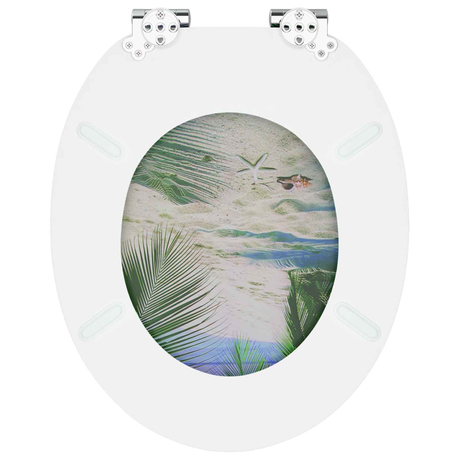 Minkštai užsidarantis tualeto dangtis 2 pcs Žalia 44 x 38 cm