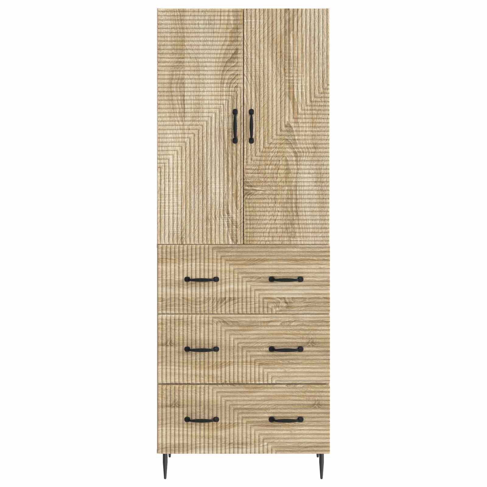 Spintelė 2 pcs Sonoma ąžuolas 66 x 34,5 x 90 cm
