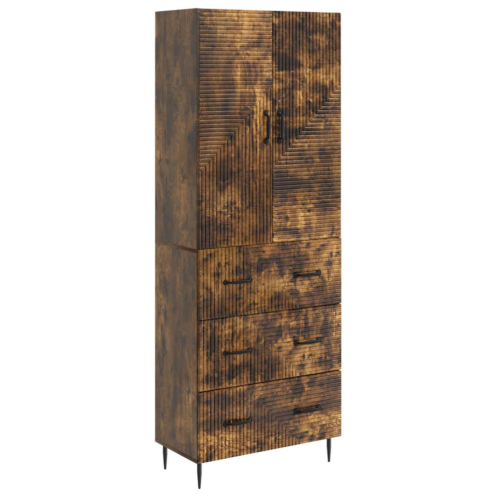 Spintelė 2 pcs Dūminio ąžuolo 66 x 34,5 x 90 cm