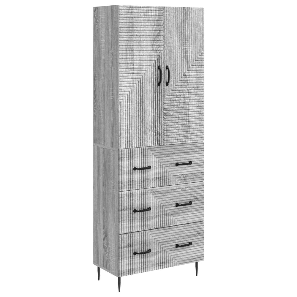 Spintelė 2 pcs Pilka Sonoma 66 x 34,5 x 90 cm Apdirbta mediena