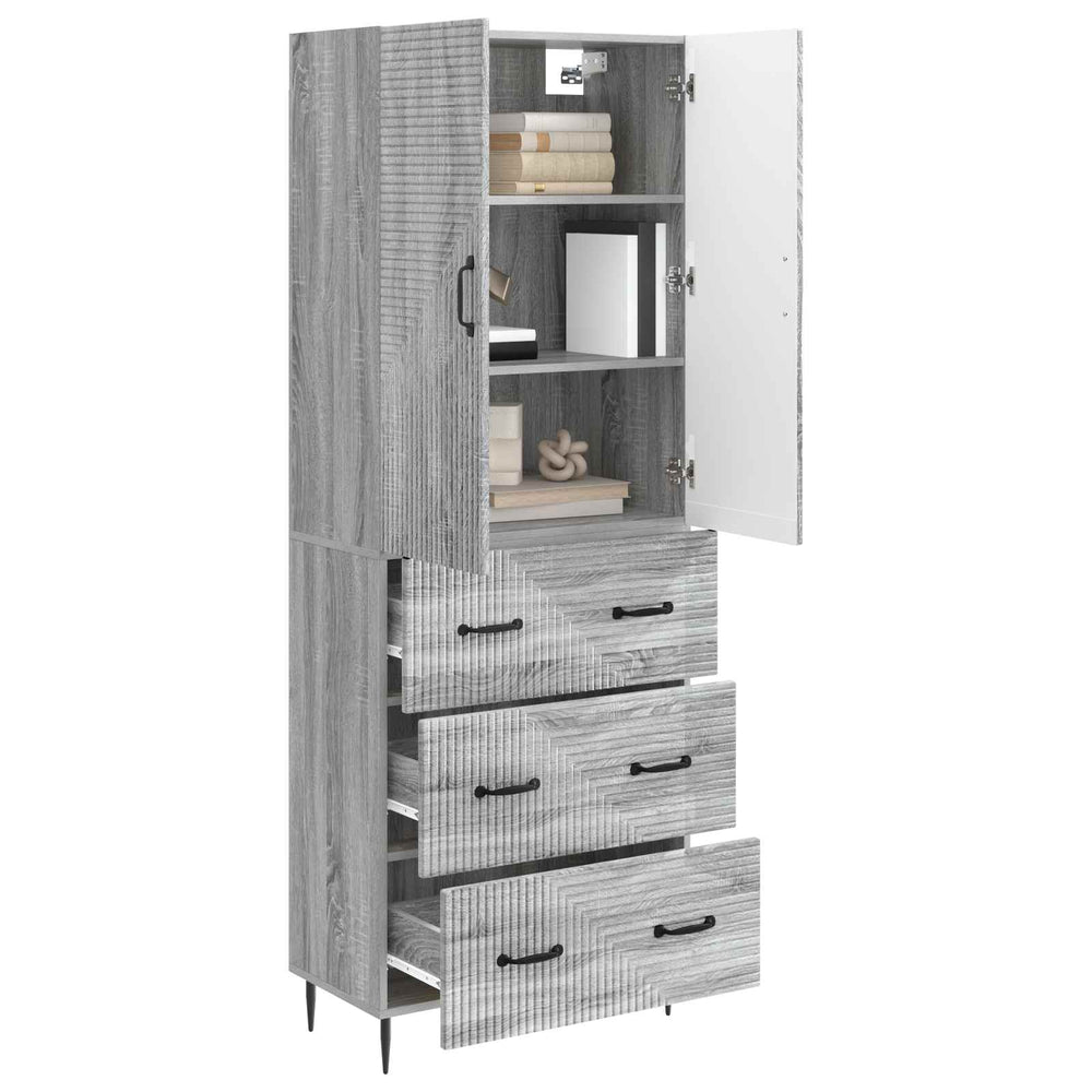 Spintelė 2 pcs Pilka Sonoma 66 x 34,5 x 90 cm Apdirbta mediena