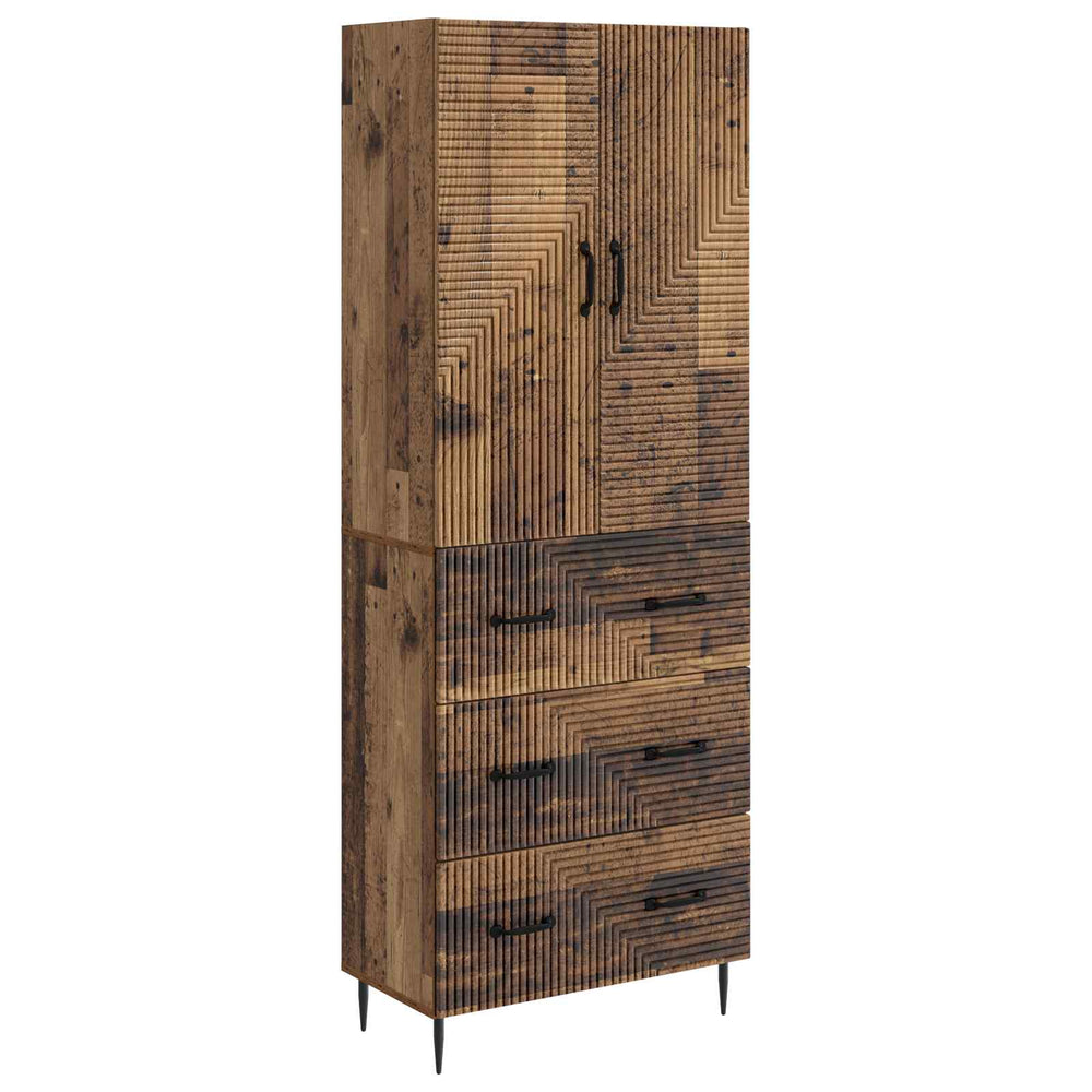 Spintelė 2 pcs Sendintos medienos 66 x 34,5 x 90 cm