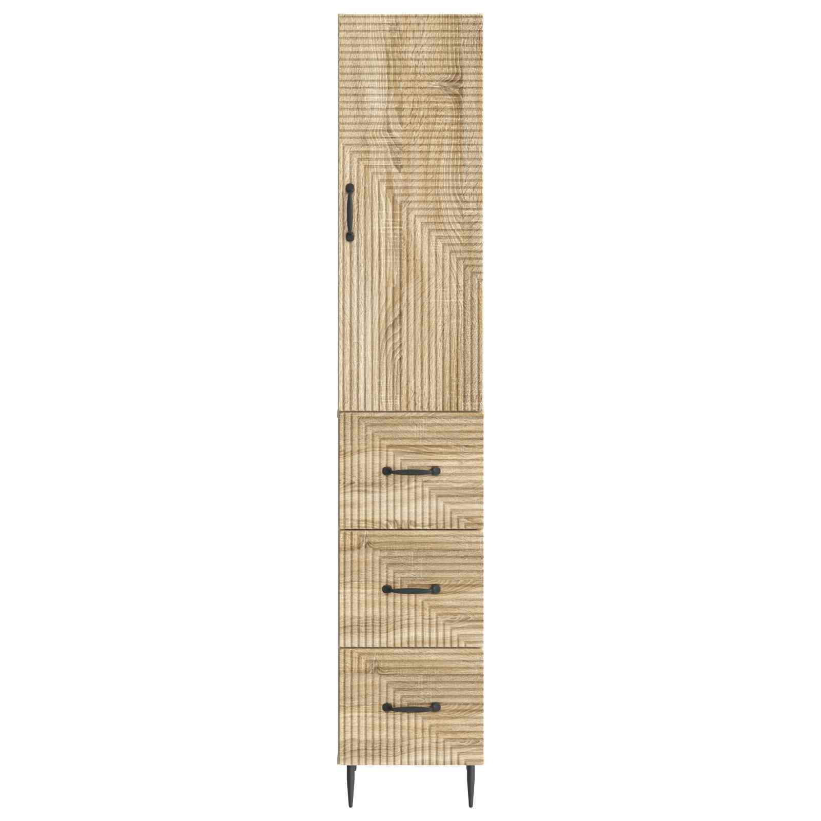 Spintelė 2 pcs Sonoma ąžuolas 33 x 34,5 x 90 cm