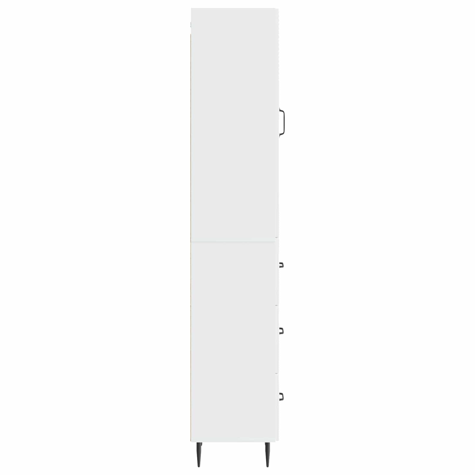 Spintelė 2 pcs Itin blizgi balta 33 x 34,5 x 90 cm