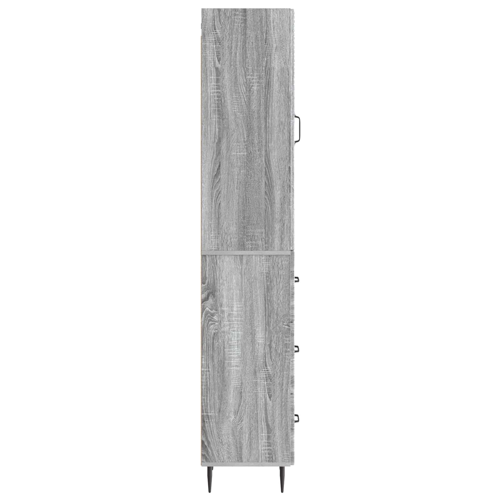 Spintelė 2 pcs Pilka Sonoma 33 x 34,5 x 90 cm Apdirbta mediena