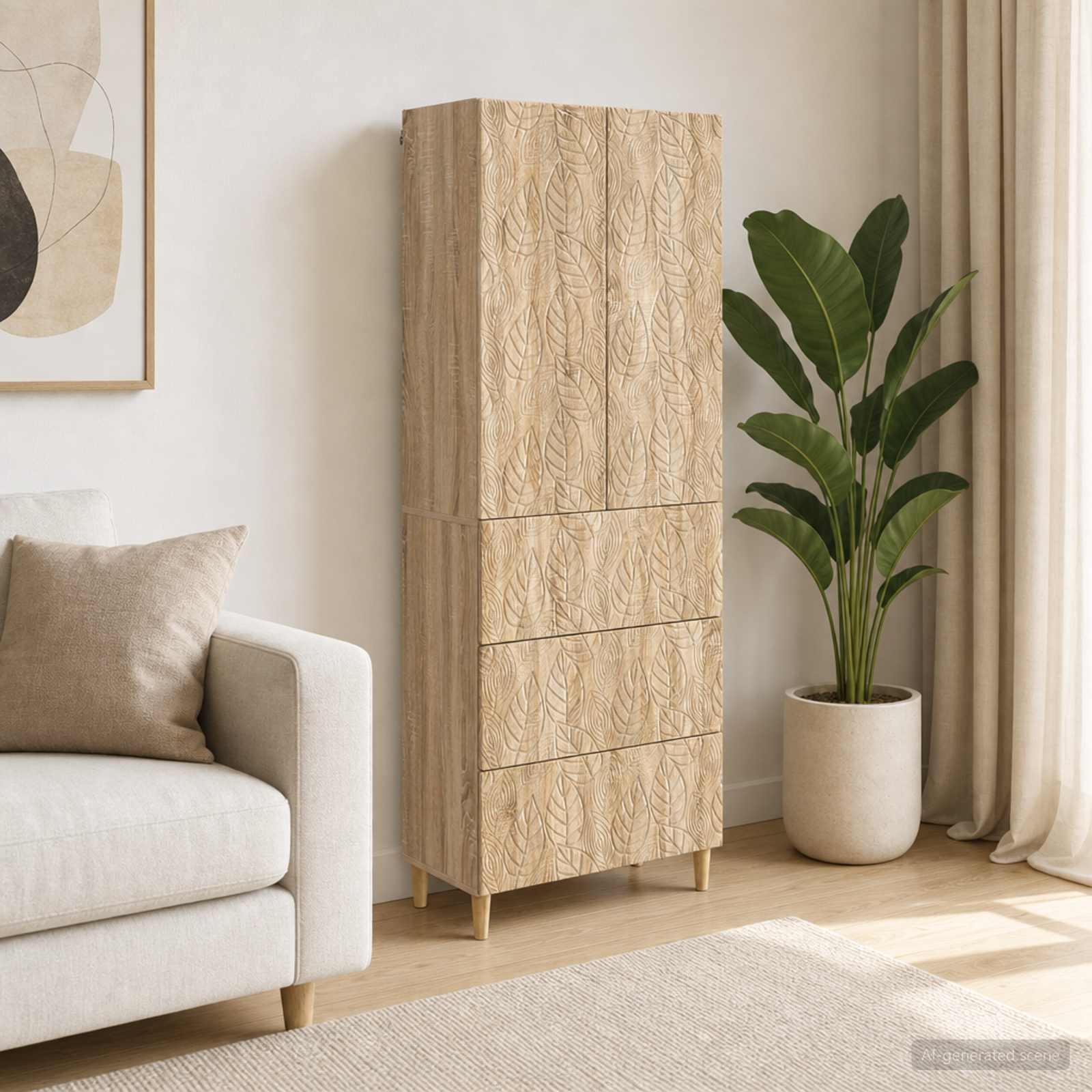 Spintelė 2 pcs Sonoma ąžuolas 66 x 34,5 x 90 cm