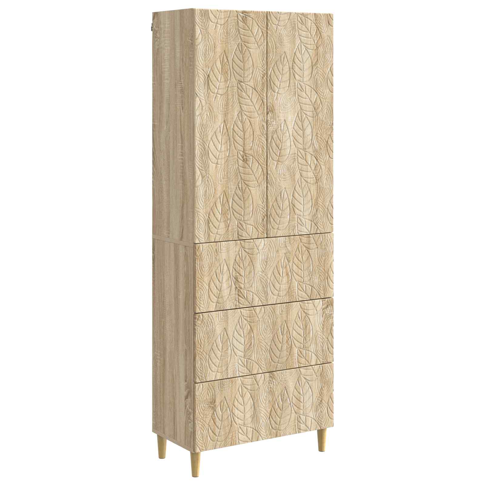Spintelė 2 pcs Sonoma ąžuolas 66 x 34,5 x 90 cm