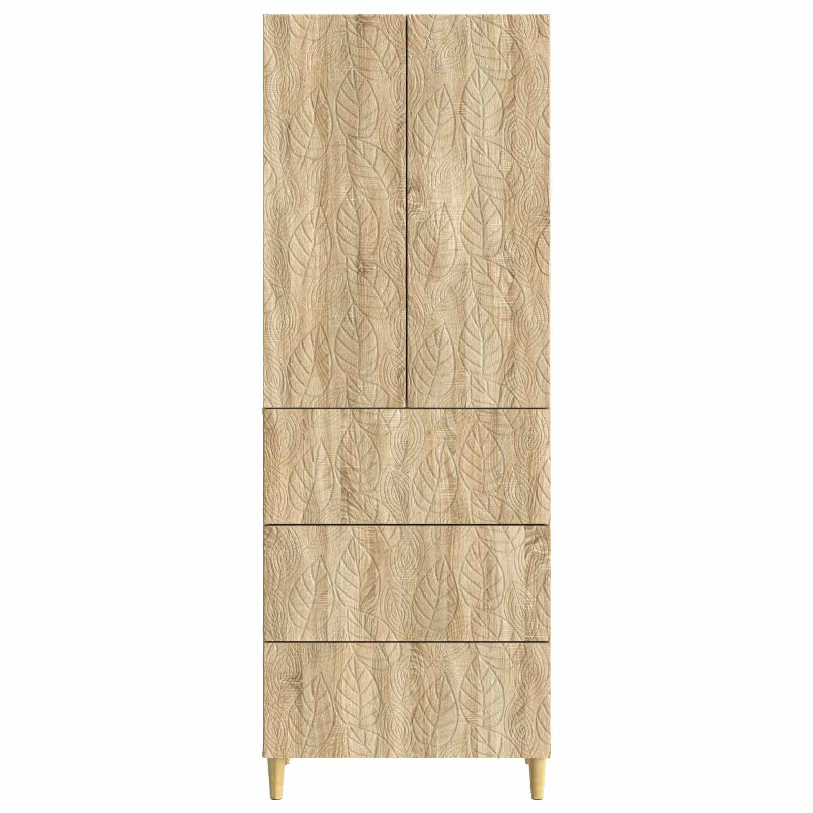 Spintelė 2 pcs Sonoma ąžuolas 66 x 34,5 x 90 cm