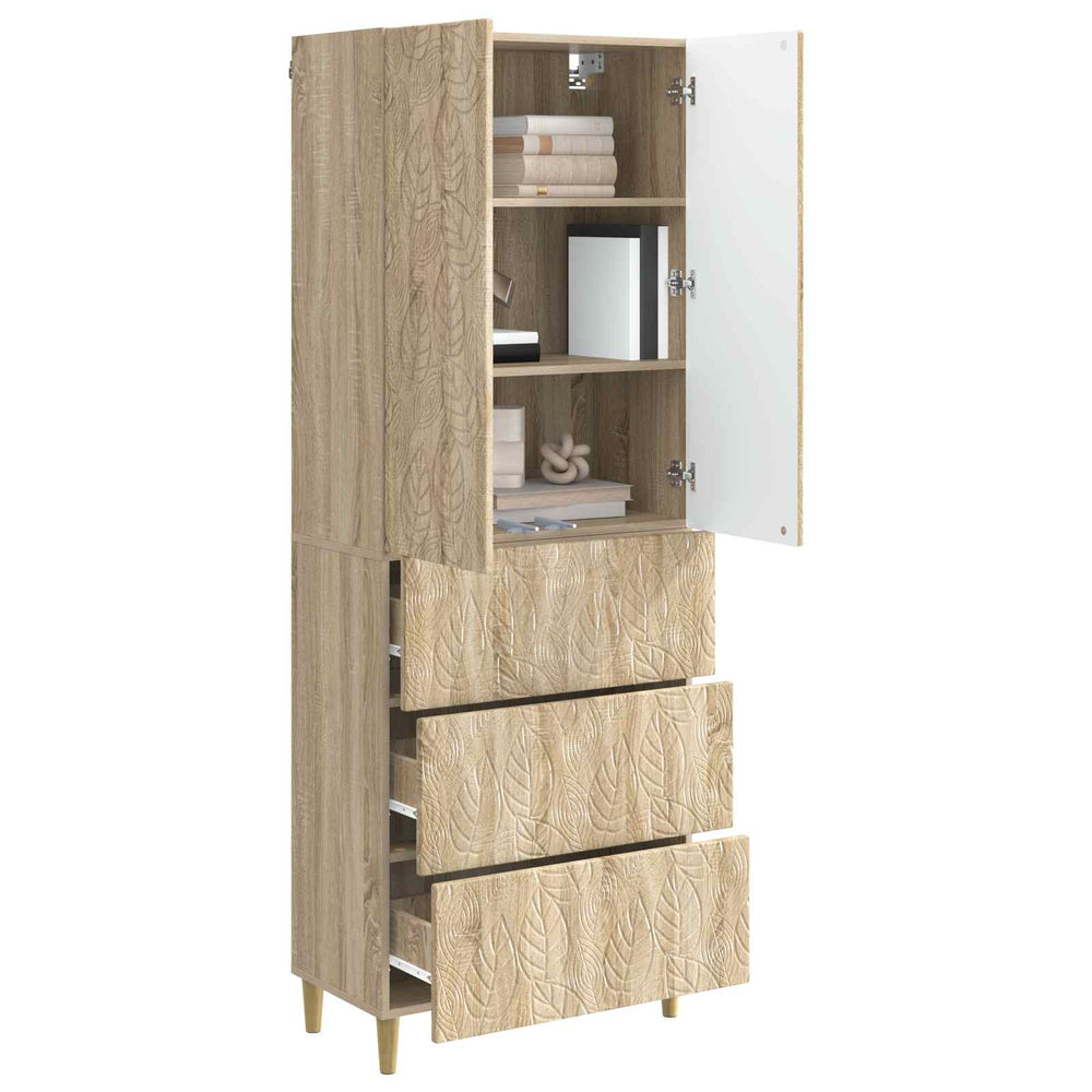 Spintelė 2 pcs Sonoma ąžuolas 66 x 34,5 x 90 cm
