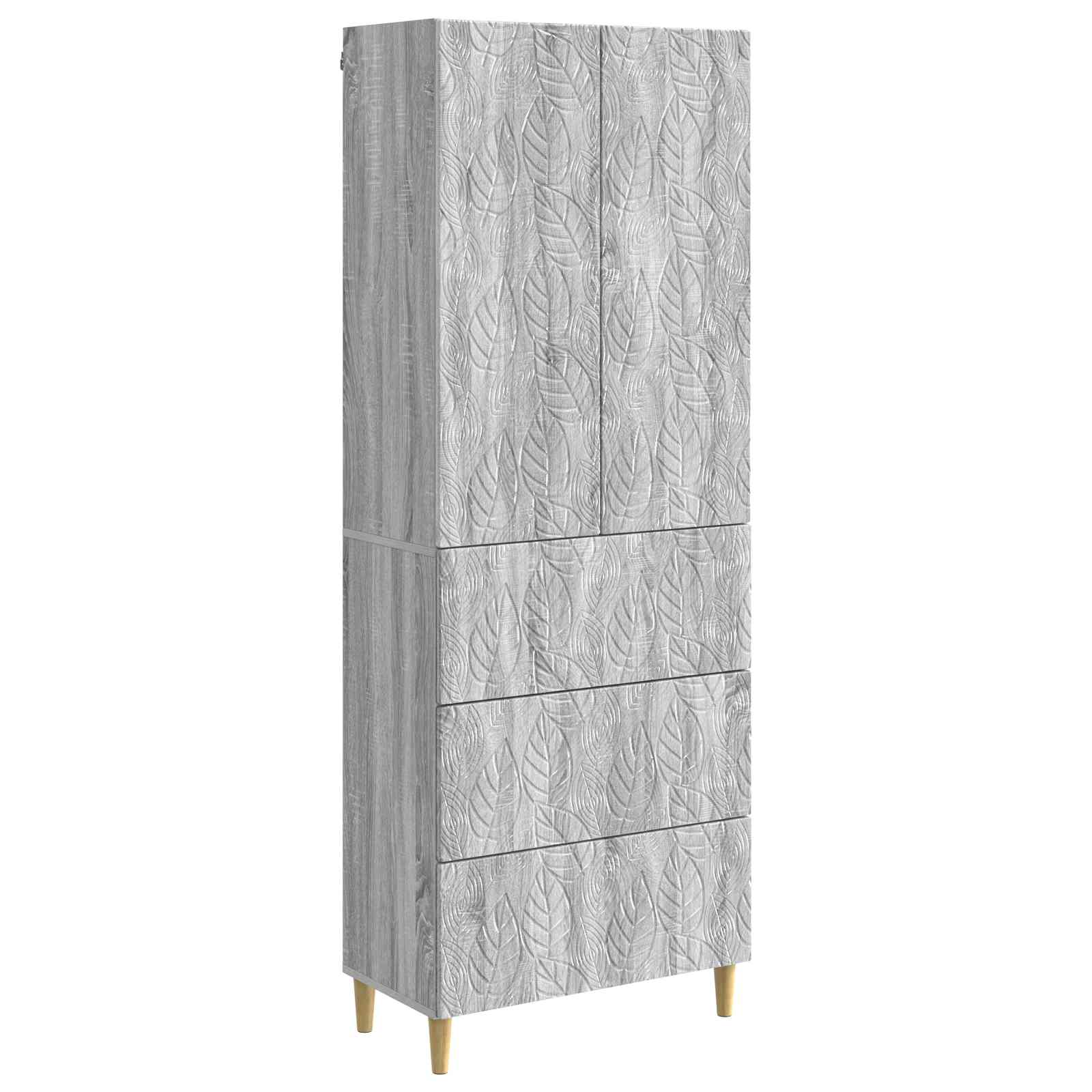 Spintelė 2 pcs Pilka Sonoma 66 x 34,5 x 90 cm Apdirbta mediena