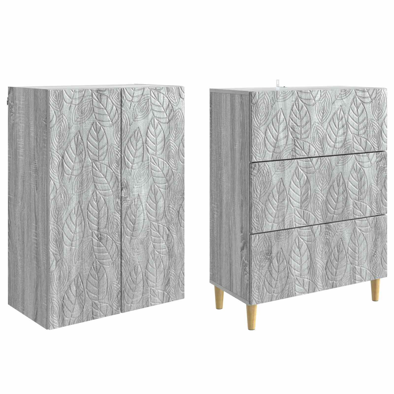 Spintelė 2 pcs Pilka Sonoma 66 x 34,5 x 90 cm Apdirbta mediena