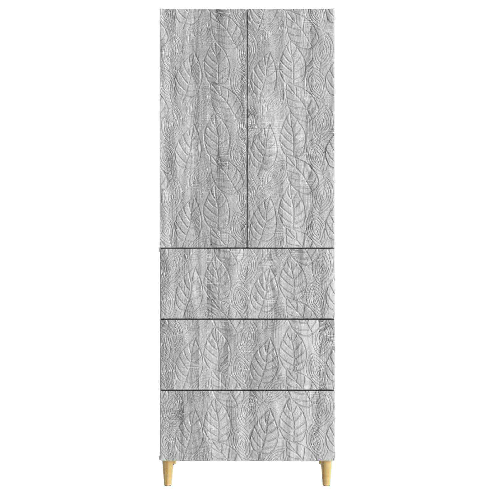 Spintelė 2 pcs Pilka Sonoma 66 x 34,5 x 90 cm Apdirbta mediena