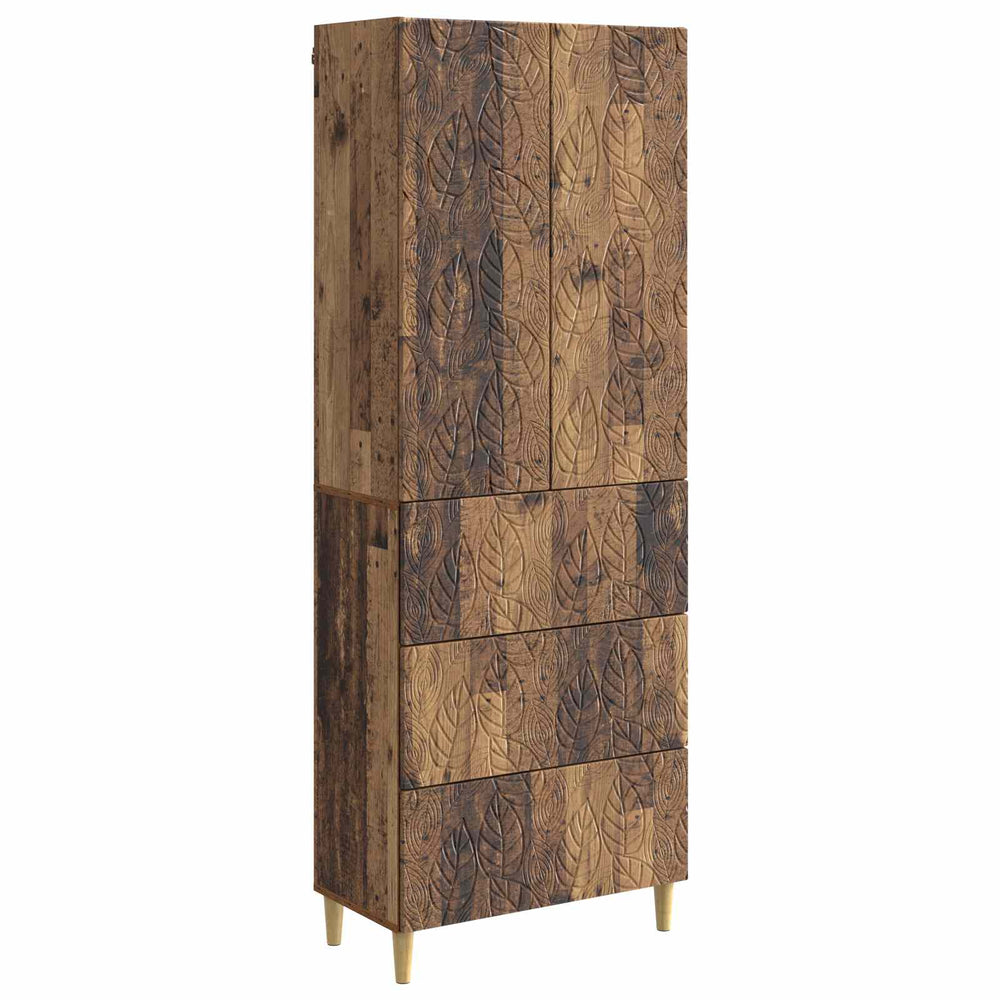Spintelė 2 pcs Sendintos medienos 66 x 34,5 x 90 cm