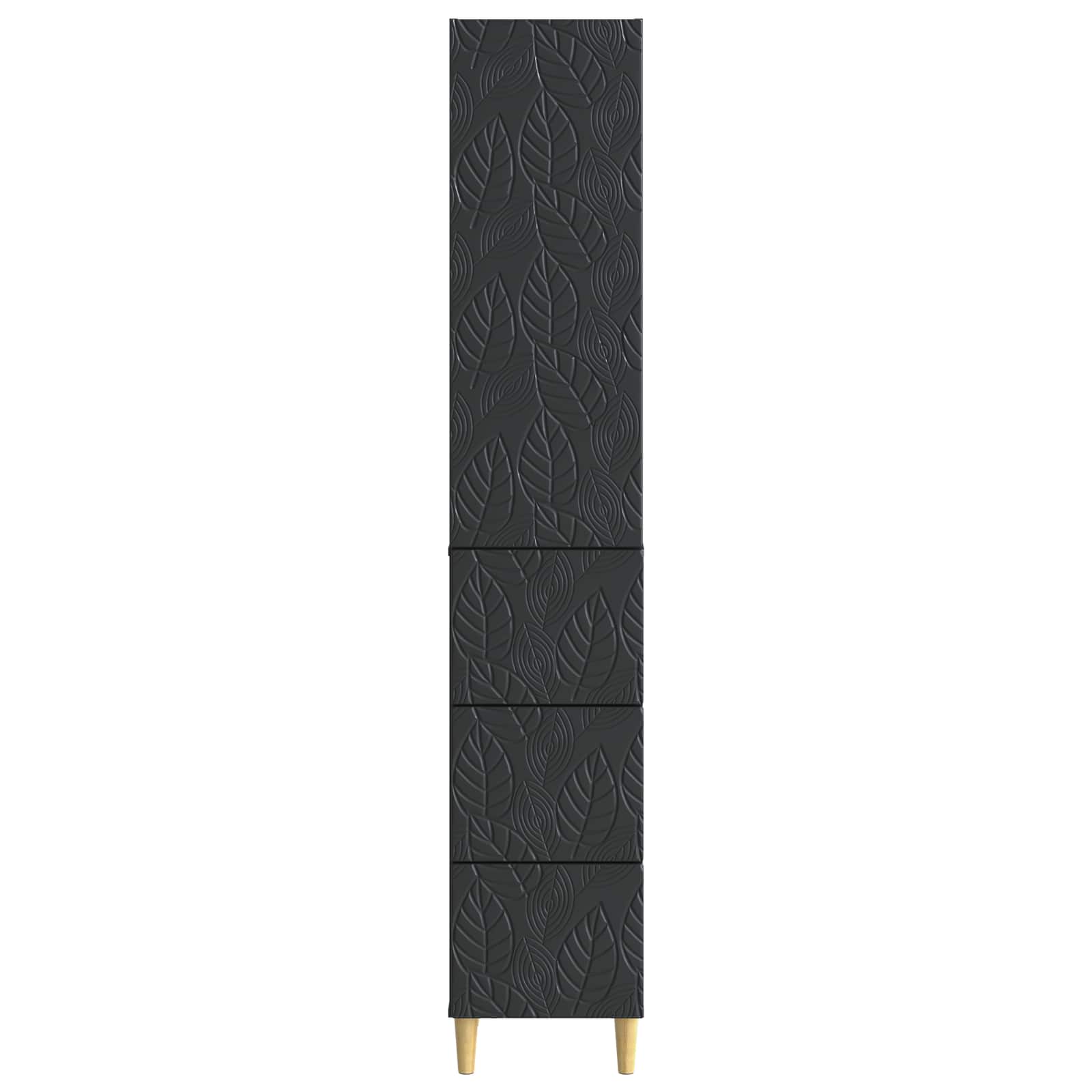 Spintelė 2 pcs Juoda 33 x 34,5 x 90 cm Apdirbta mediena